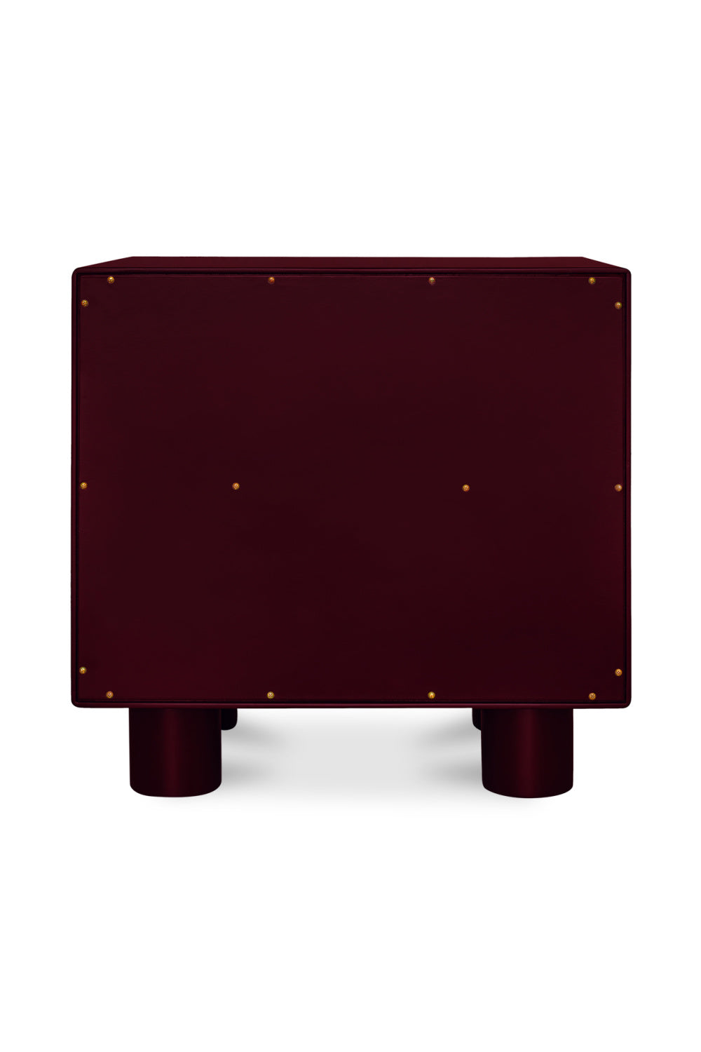 Modern European furniture - Red Wooden 1-Drawer Nightstand - www.oroa.com
