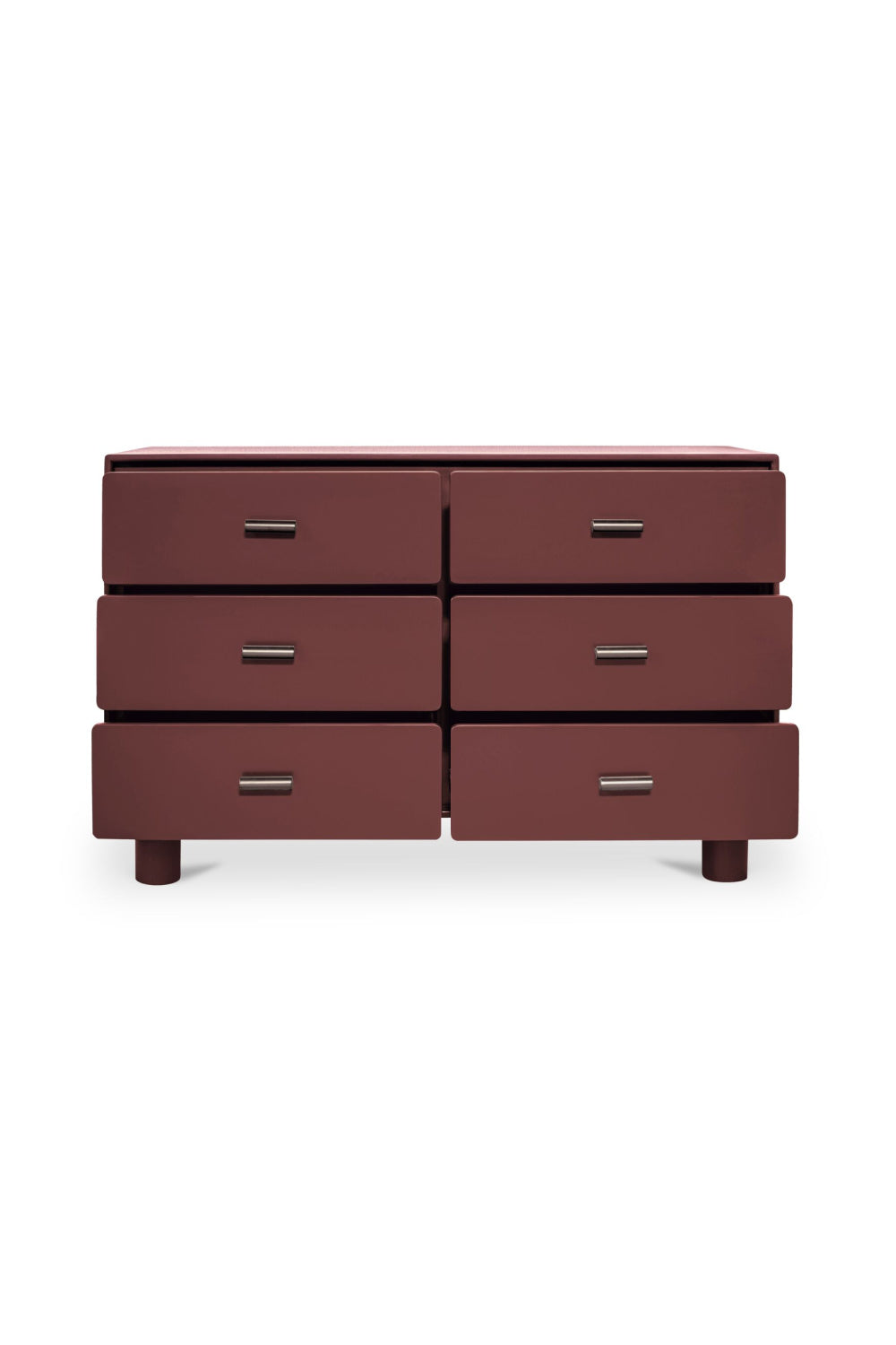 Modern European furniture - Red Wooden 6-Drawer Dresser - www.oroa.com