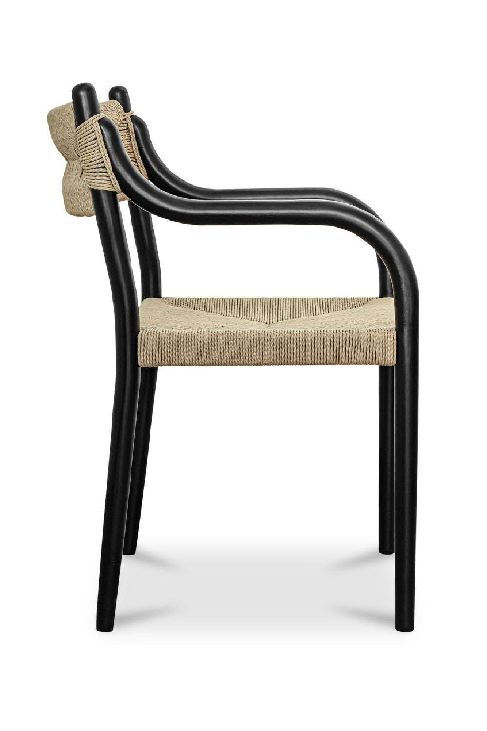 Modern European furniture - Minimalist Beech Wood & Rope Dining Chair - www.oroa.com
