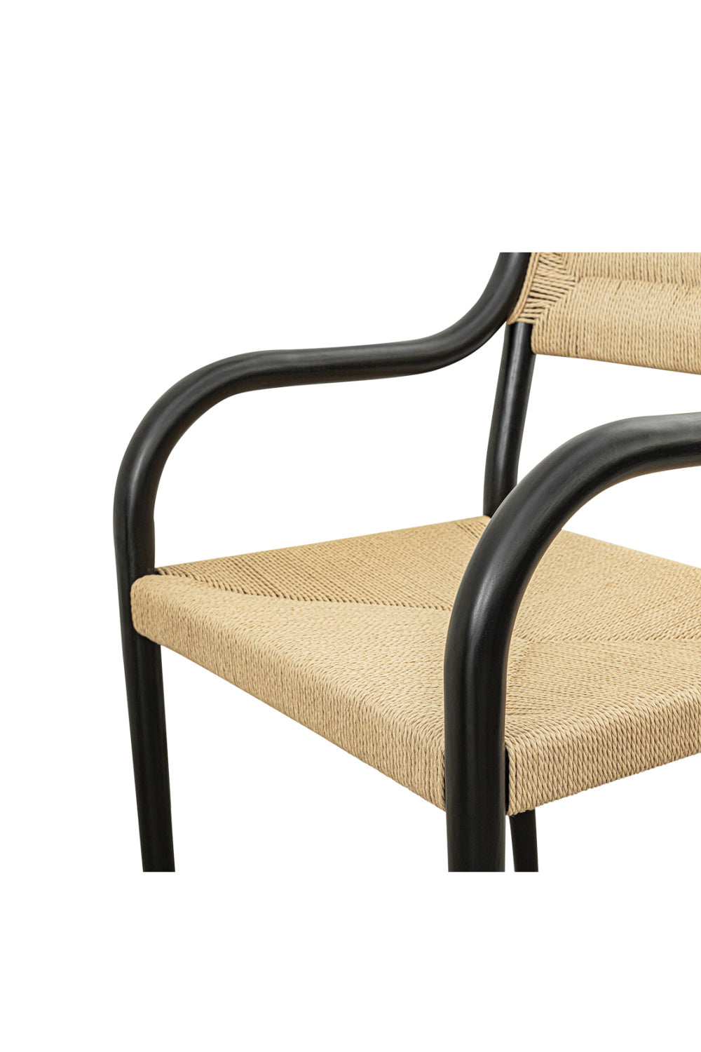 Modern European furniture - Minimalist Beech Wood & Rope Dining Chair - www.oroa.com