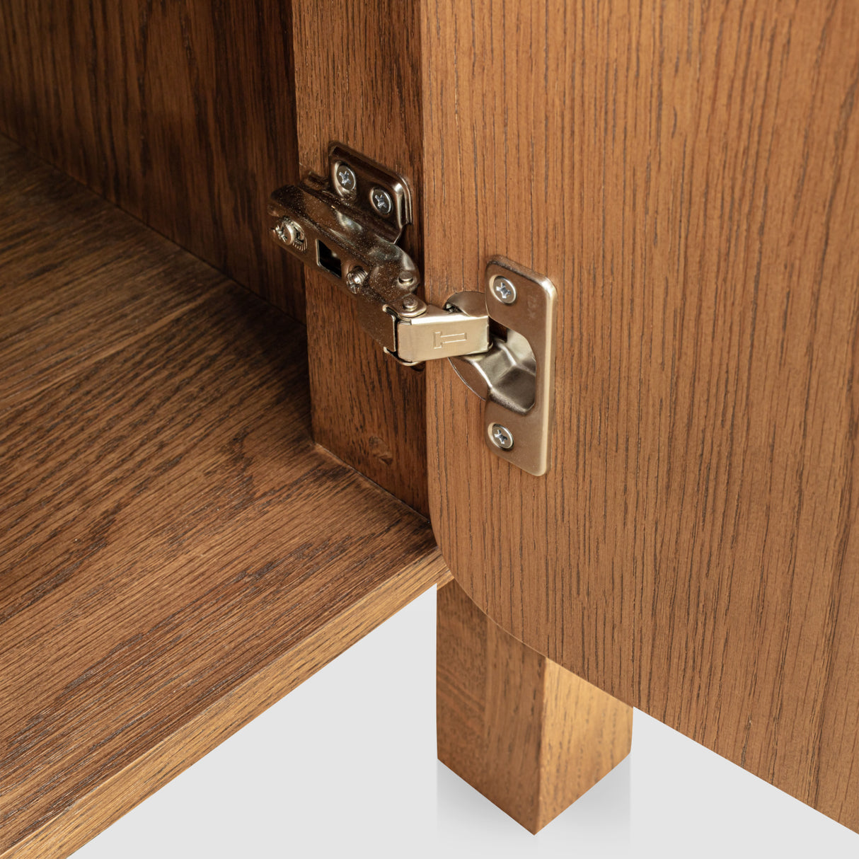 Modern European furniture - Brown Oak 2-Drawer 4-Door Sideboard - www.oroa.com