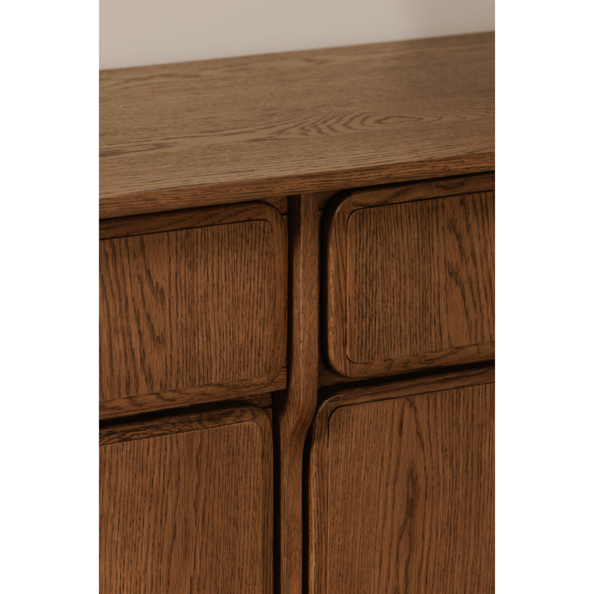 Modern European furniture - Brown Oak 2-Drawer 4-Door Sideboard - www.oroa.com | Oroa.com