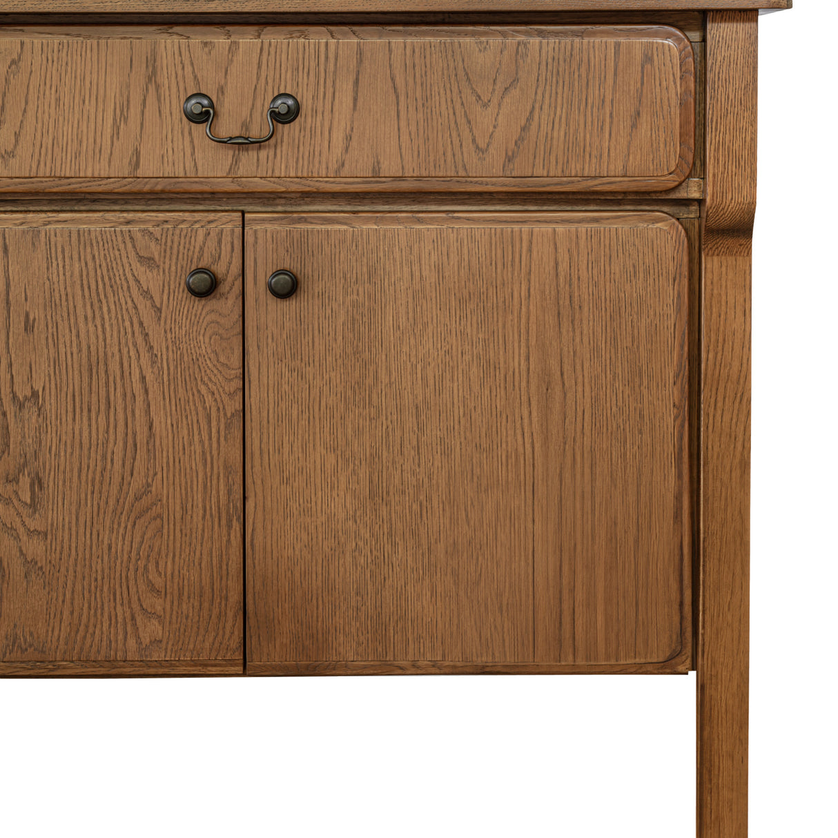 Modern European furniture - Brown Oak 2-Drawer 4-Door Sideboard - www.oroa.com | Oroa.com