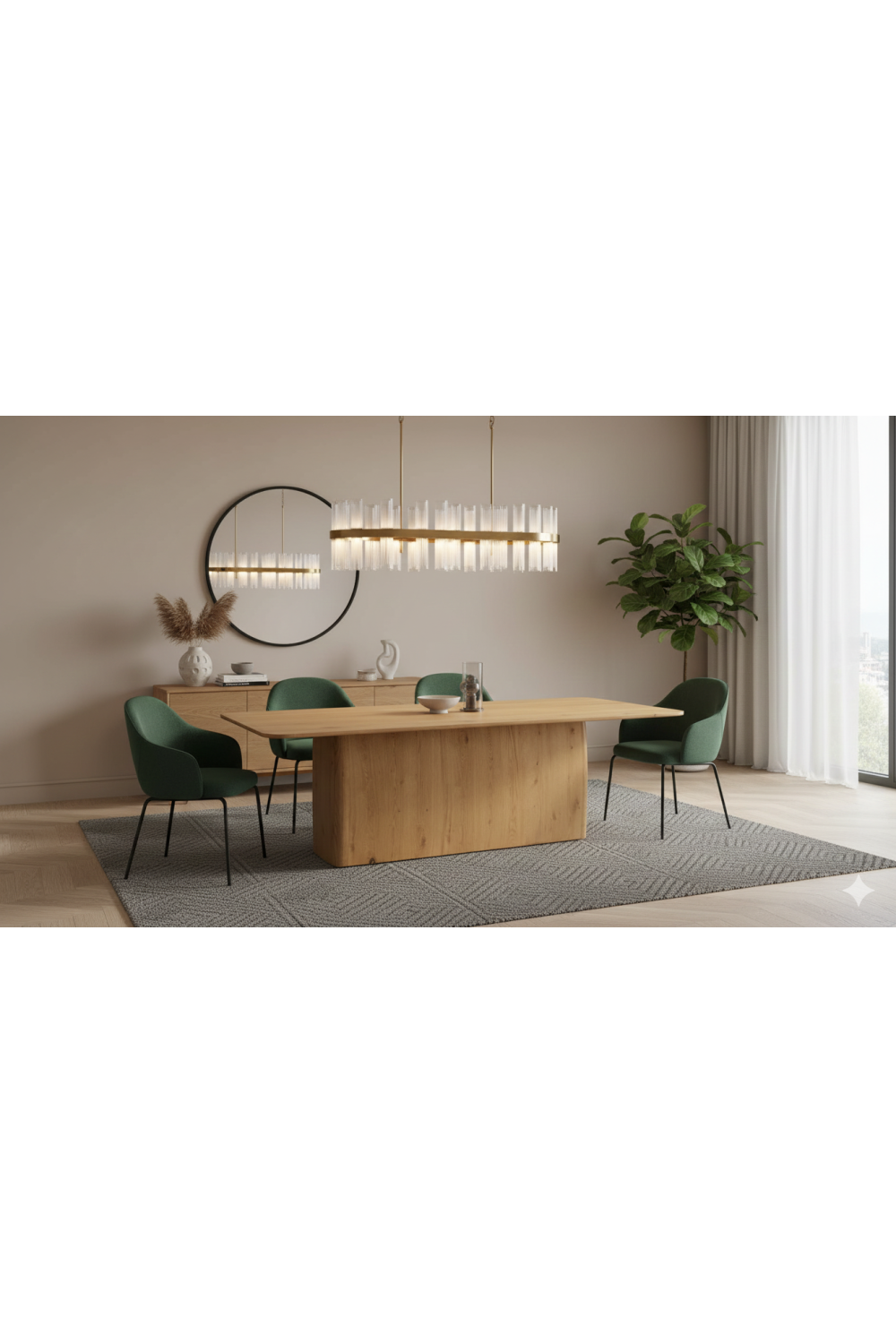 Modern European furniture - Rustic Oak Dining Table - www.oroa.com
