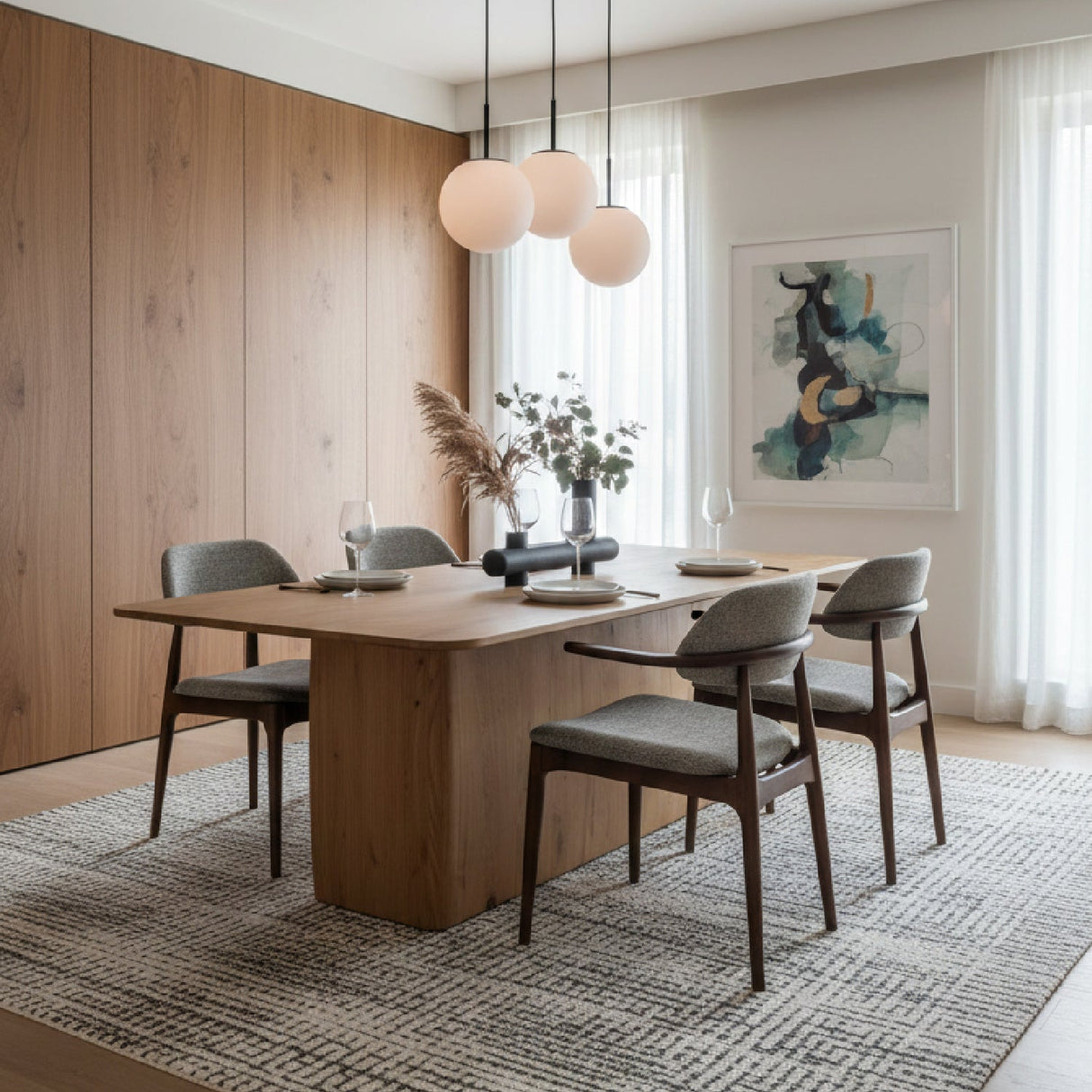 Modern European furniture - Rustic Oak Dining Table - www.oroa.com