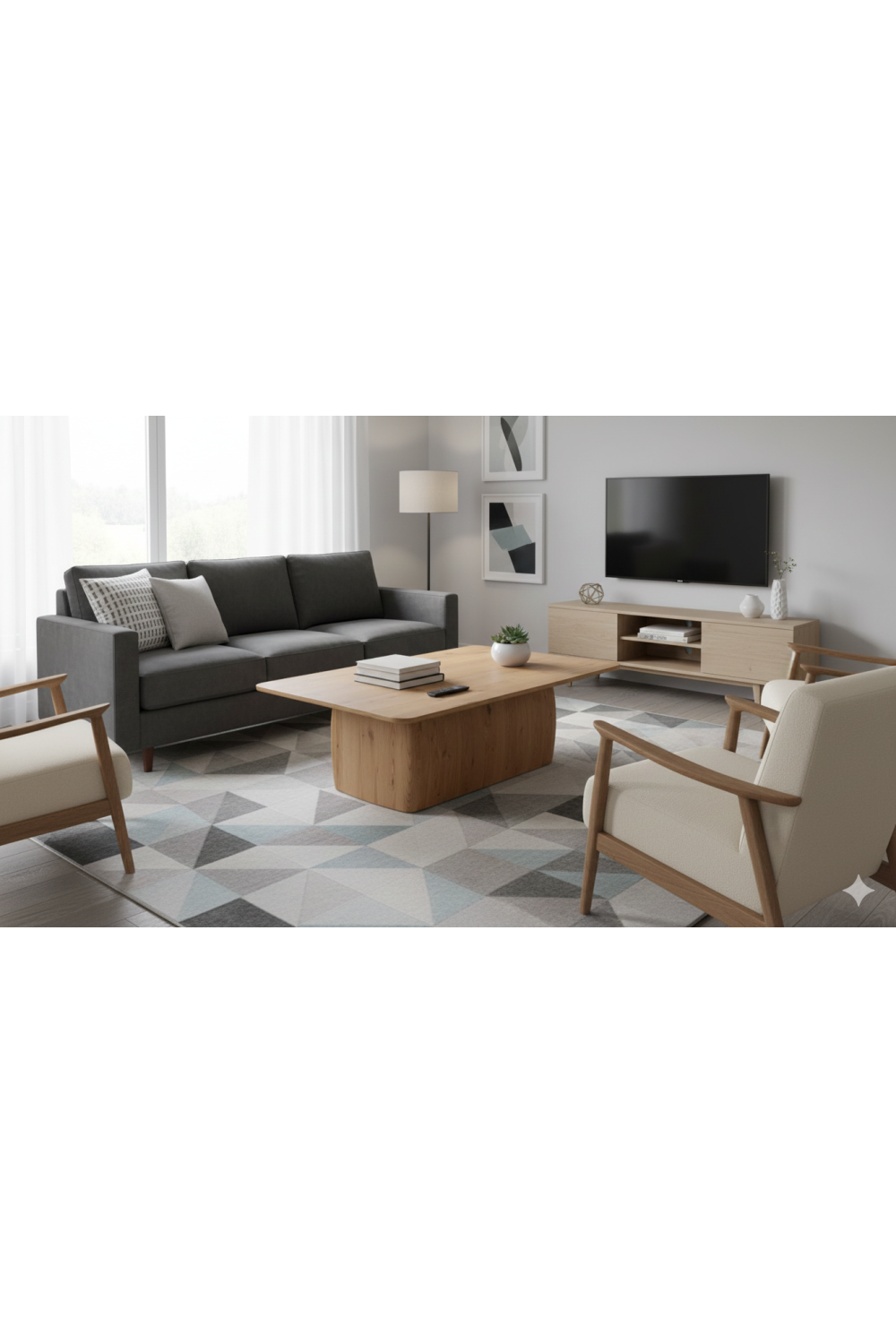 Modern European furniture - Rustic Oak Coffee Table - www.oroa.com