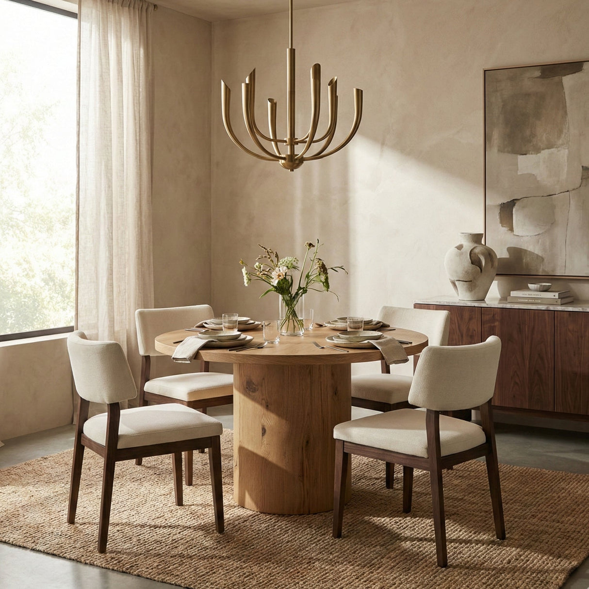 Modern European furniture - Rustic Oak Dining Table - www.oroa.com