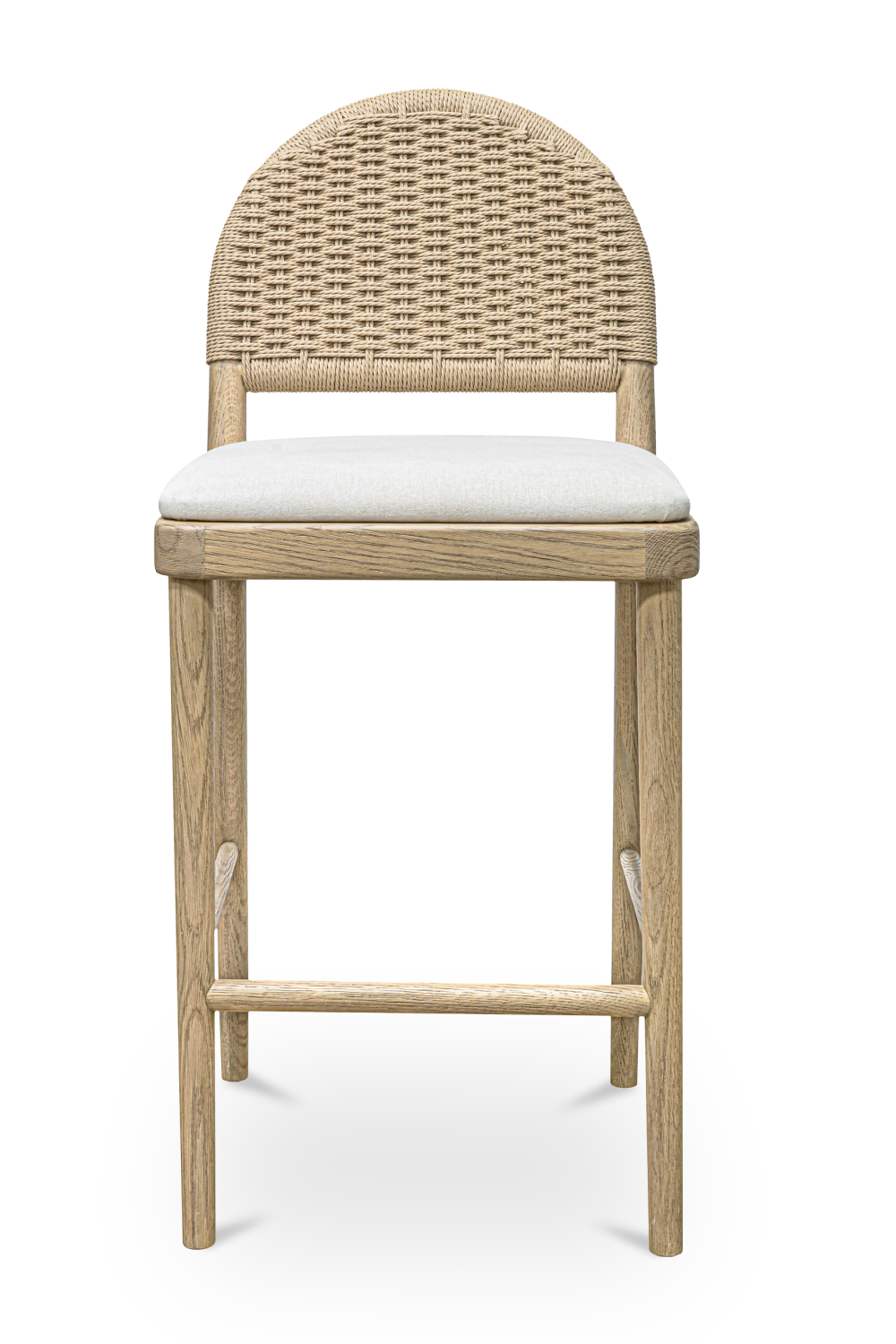 Modern European furniture - Handwoven Back Counter Stool - www.oroa.com