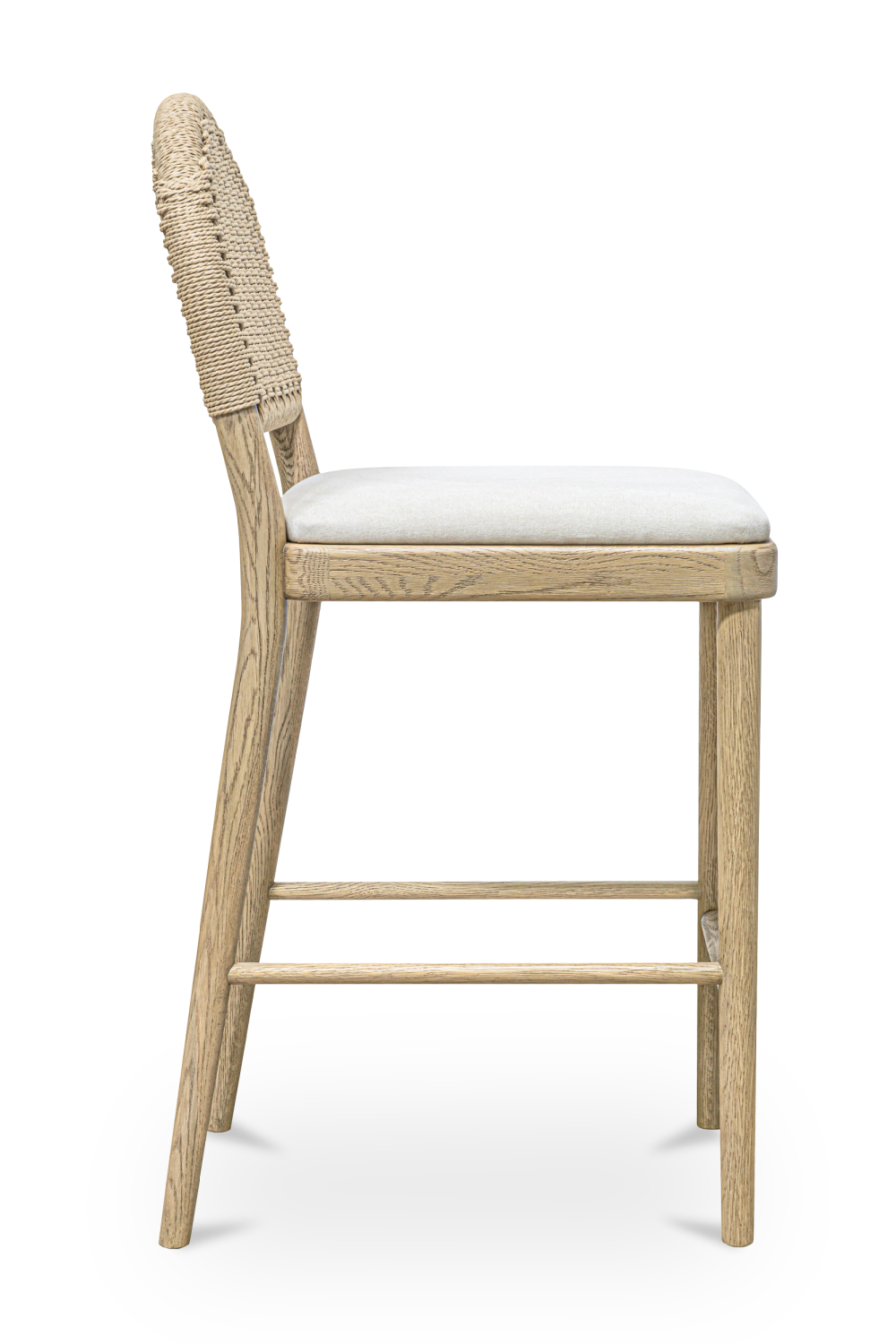 Modern European furniture - Handwoven Back Counter Stool - www.oroa.com