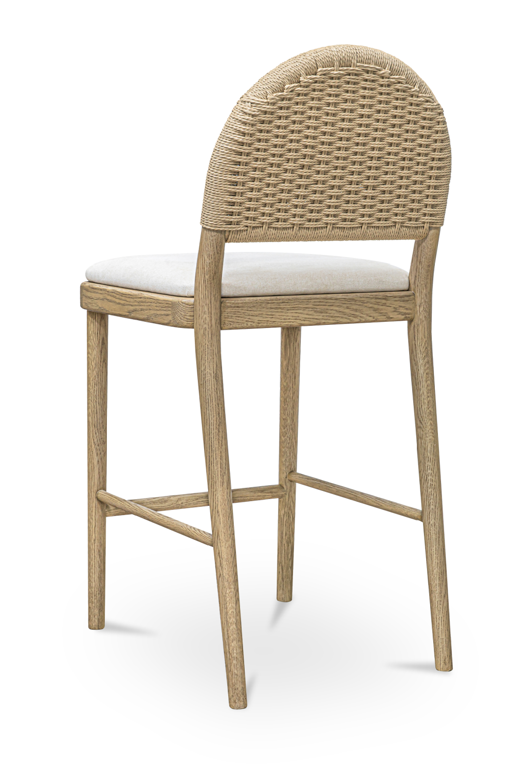 Modern European furniture - Handwoven Back Counter Stool - www.oroa.com