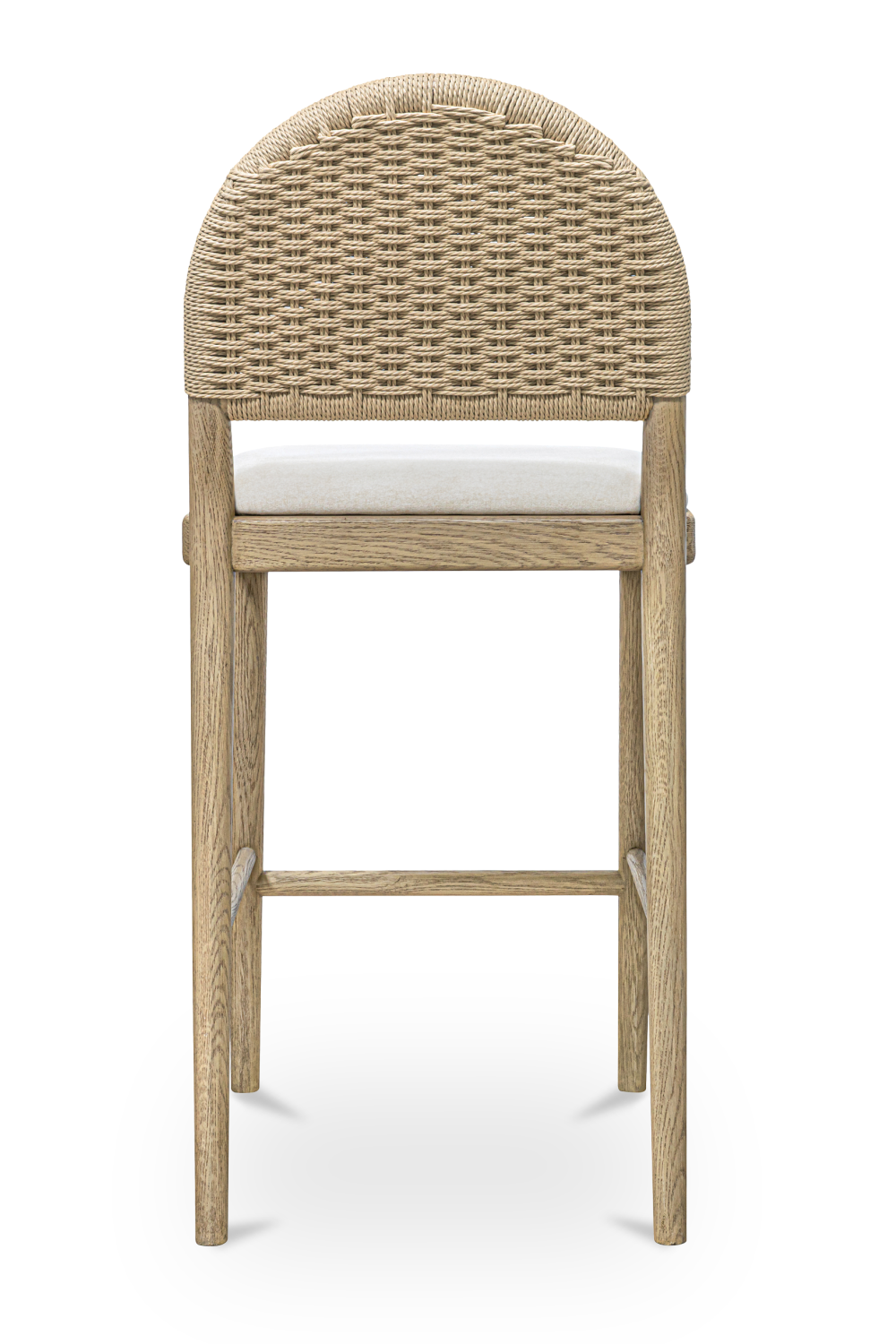 Handwoven Back Counter Stool | Novi Living Claire | Oroa.com