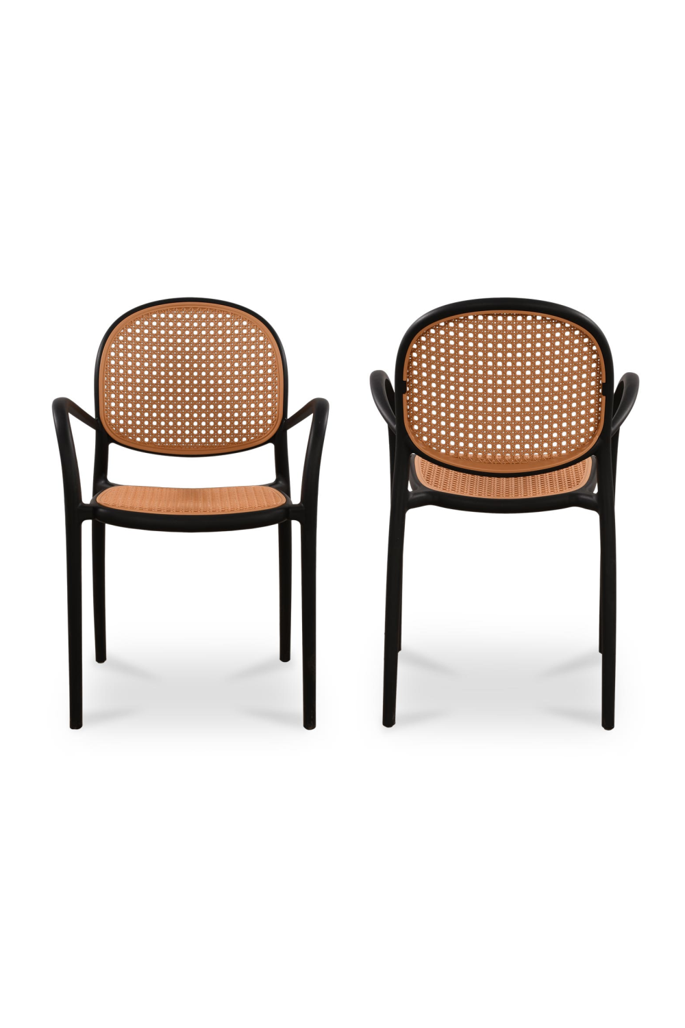 Modern European furniture - Woven Design Outdoor Dining Chairs (2) - www.oroa.com