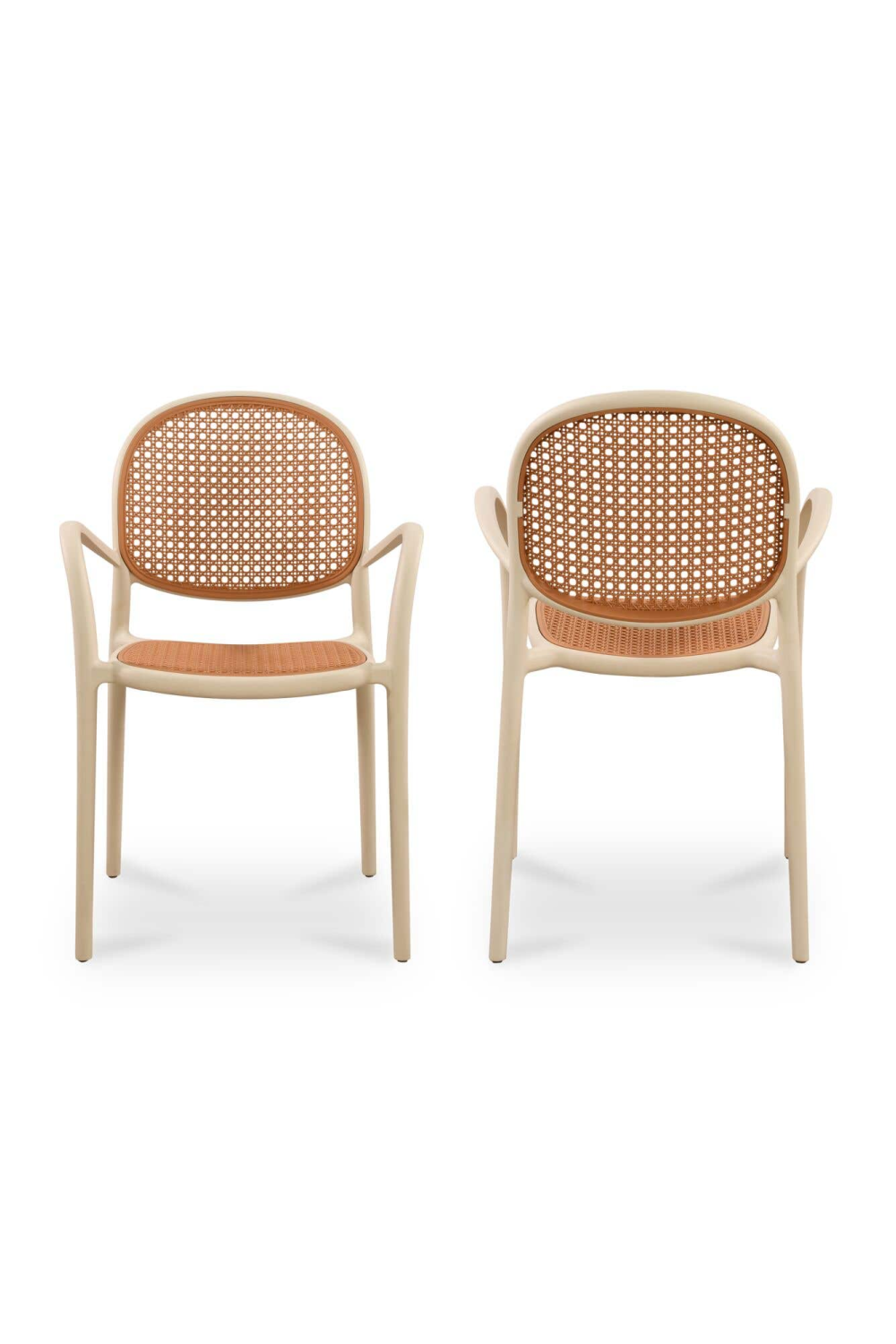 Modern European furniture - Woven Design Outdoor Dining Chairs (2) - www.oroa.com