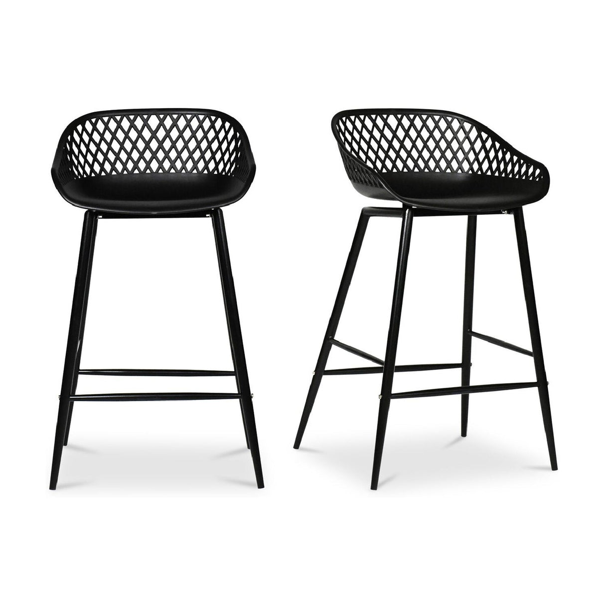 Modern European furniture - Diamond-Mesh Indoor/Outdoor Counter Stools (2) - www.oroa.com
