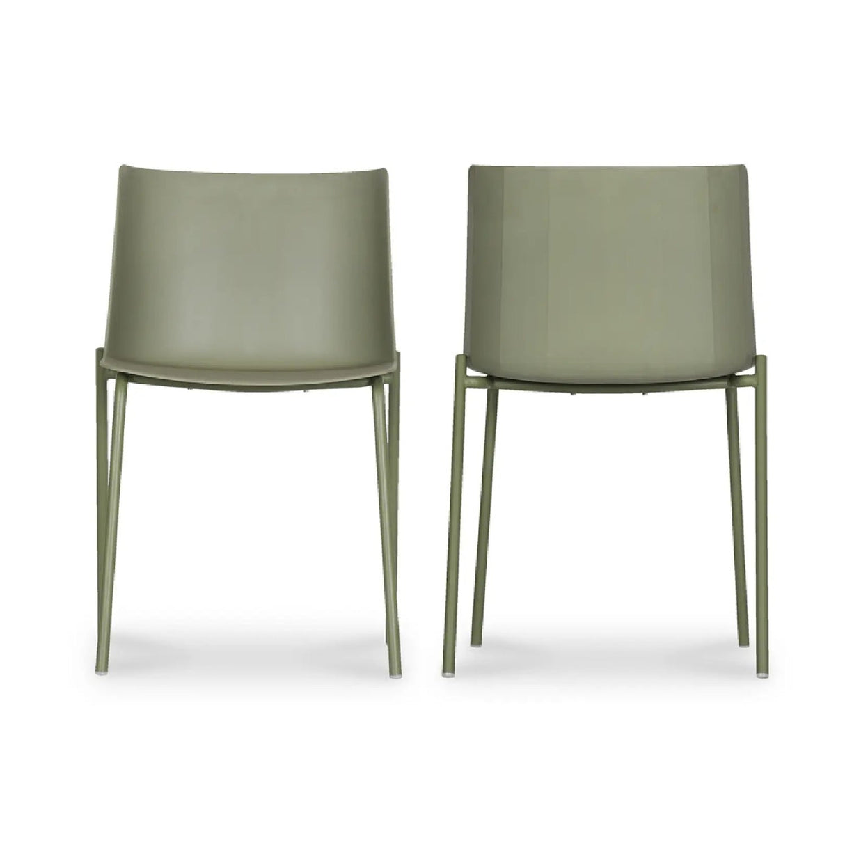 Modern European furniture - Green Outdoor Dining Chairs (2) - www.oroa.com