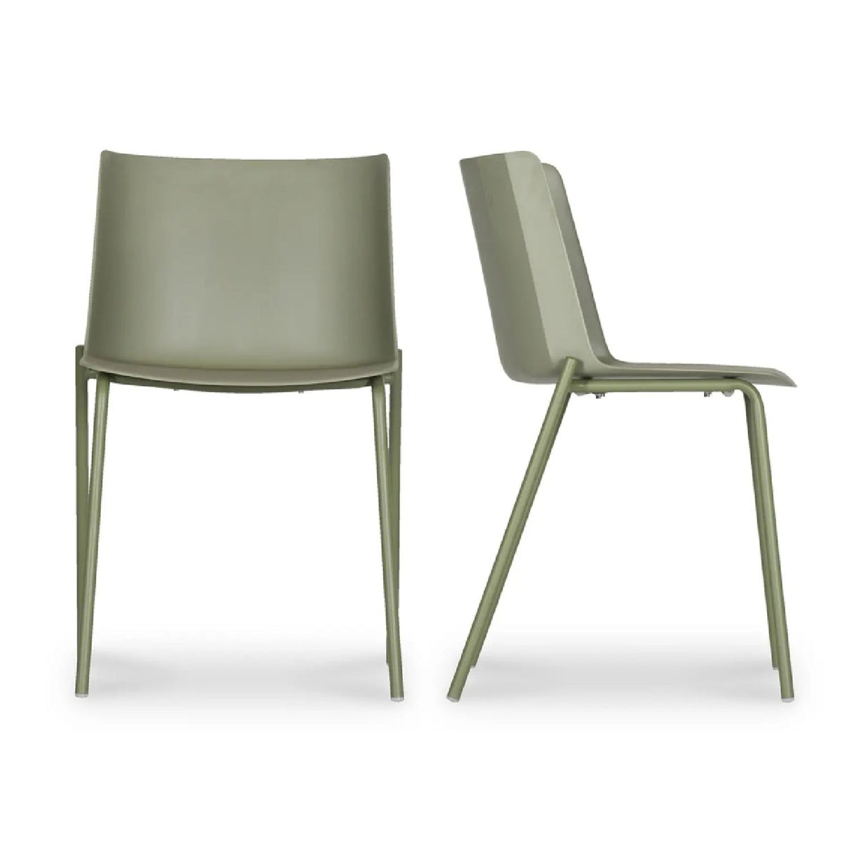 Modern European furniture - Green Outdoor Dining Chairs (2) - www.oroa.com