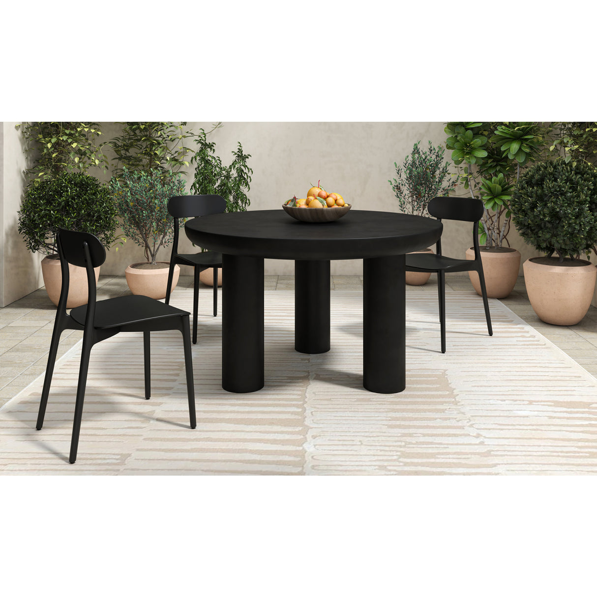 Modern European furniture - Open-Back Indoor/Outdoor Dining Chairs (2) - www.oroa.com