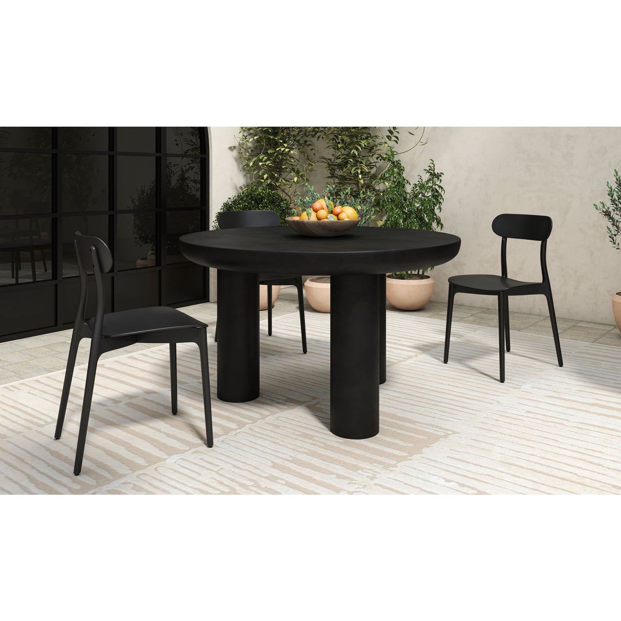 Modern European furniture - Open-Back Indoor/Outdoor Dining Chairs (2) - www.oroa.com