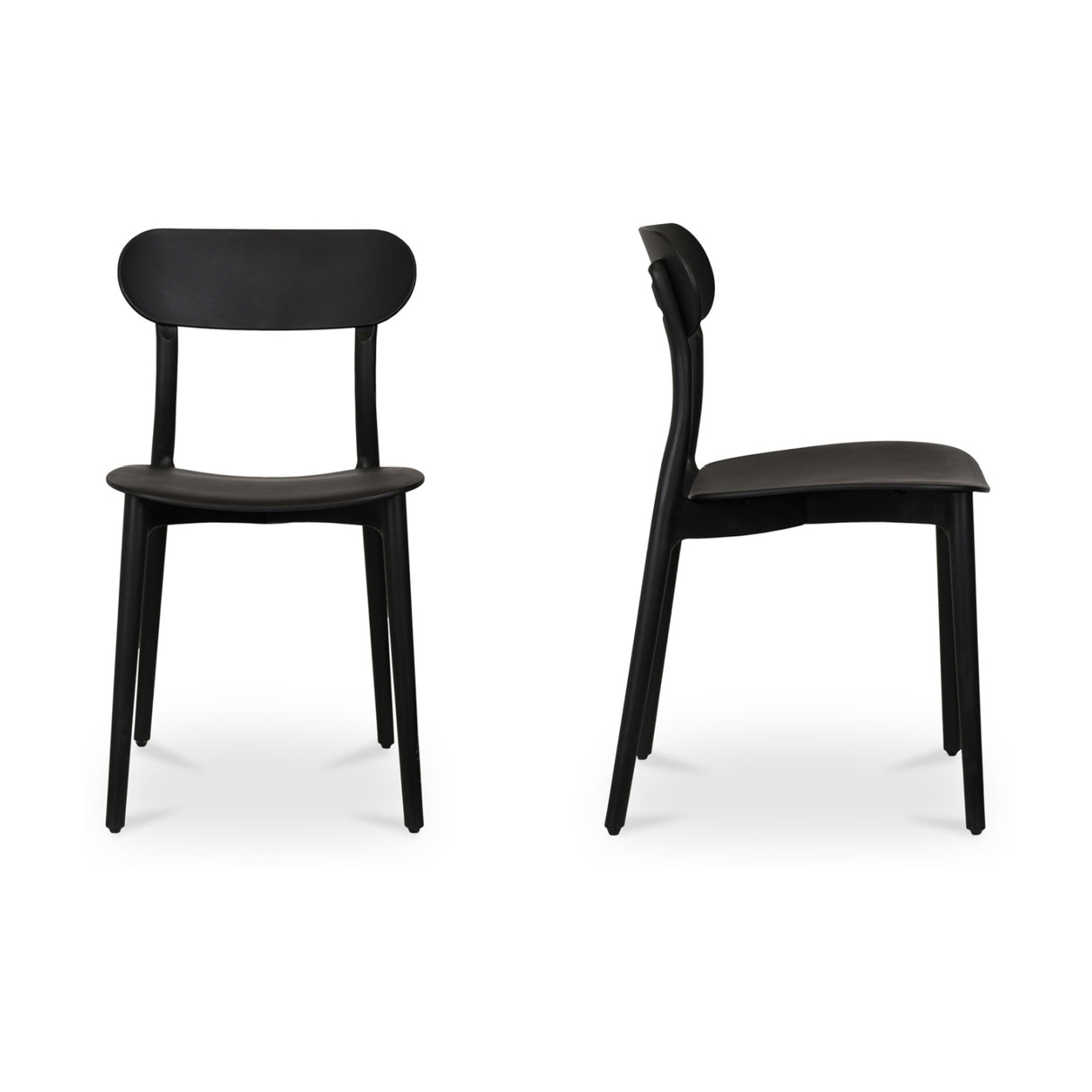 Modern European furniture - Open-Back Indoor/Outdoor Dining Chairs (2) - www.oroa.com