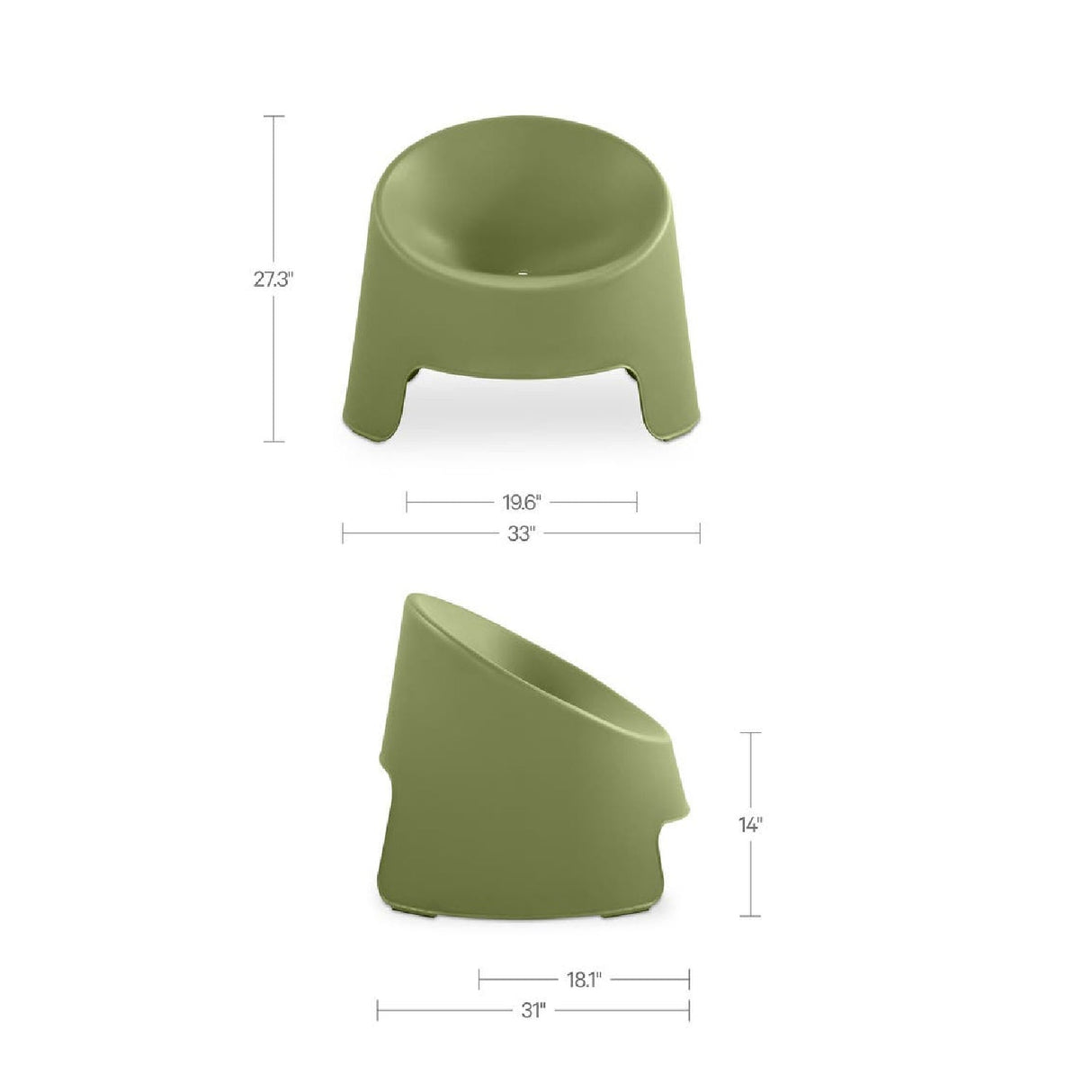 Modern or European furniture - Round Outdoor Accent Chairs (2) - www.oroa.com