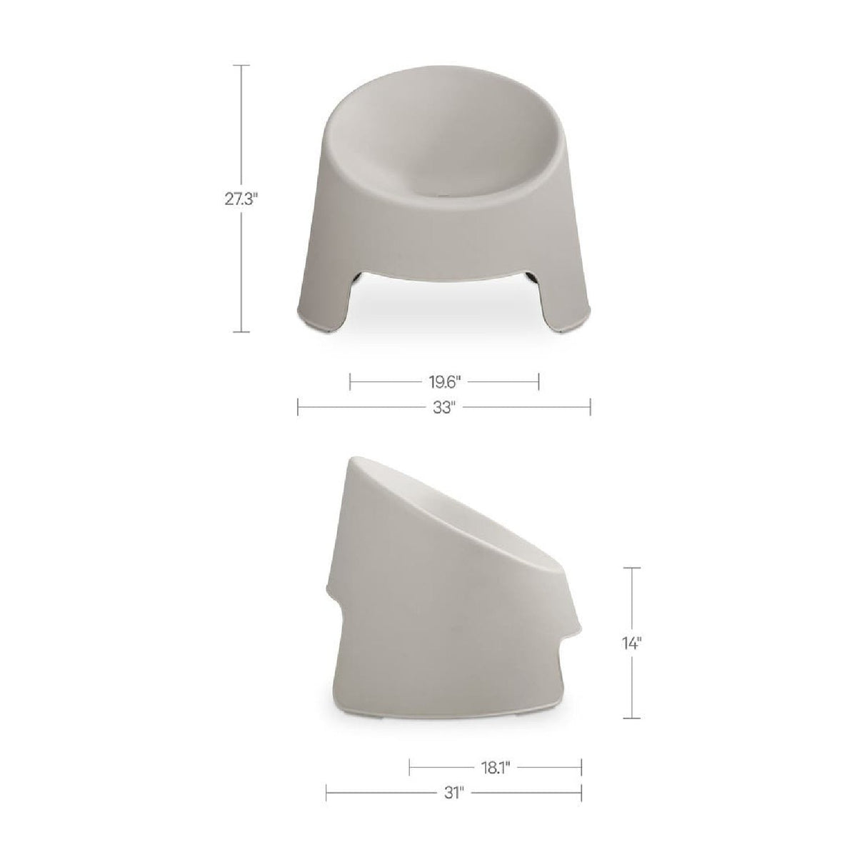 Modern or European furniture - Round Outdoor Accent Chairs (2) - www.oroa.com