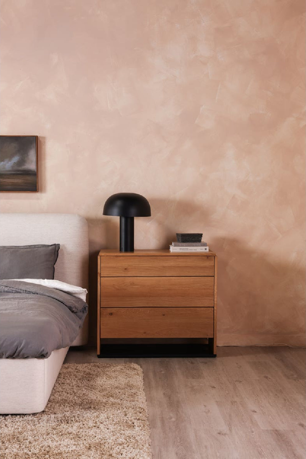 Modern European furniture - White Linen Queen Bed - www.oroa.com
