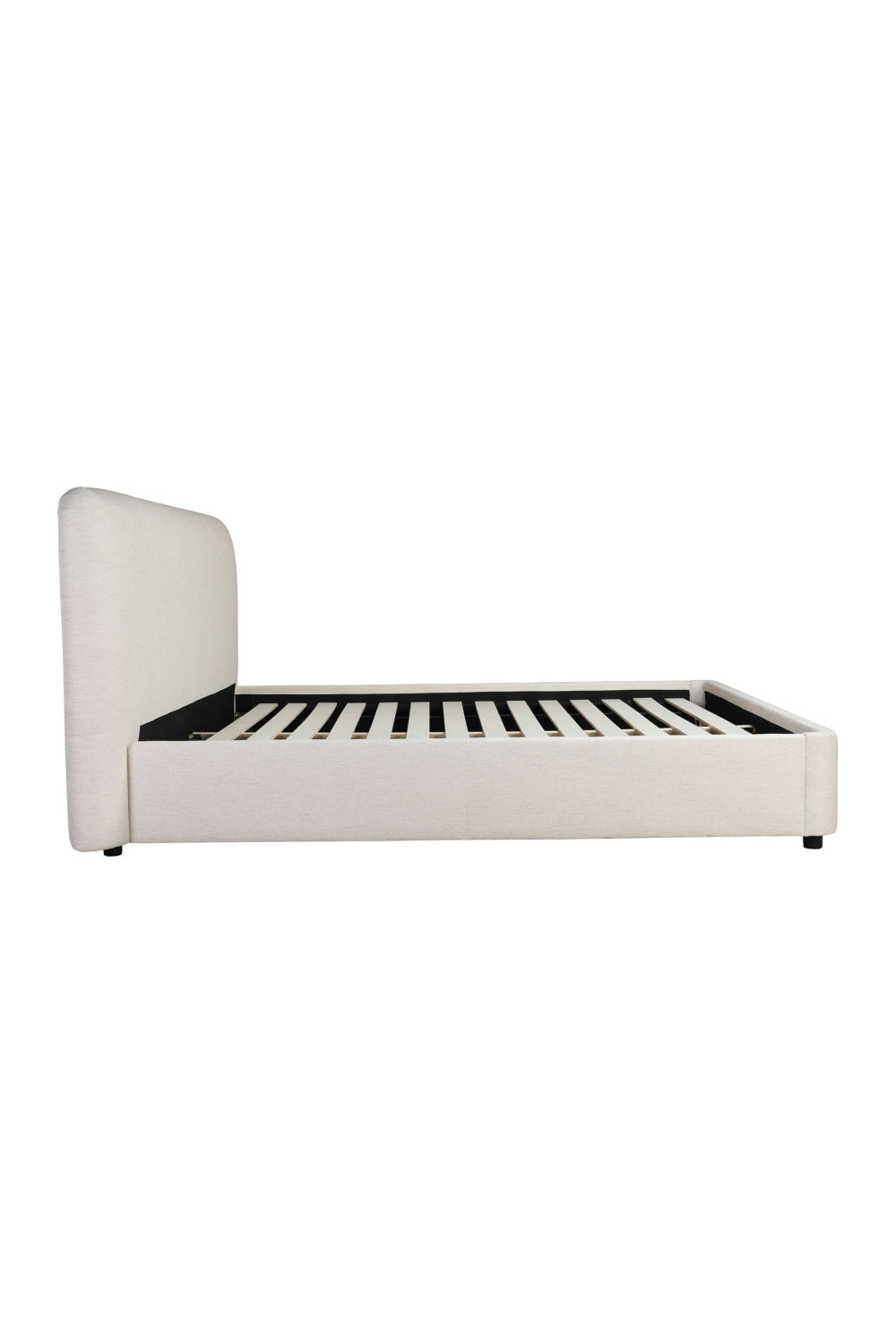Modern European furniture - White Linen King Bed - www.oroa.com
