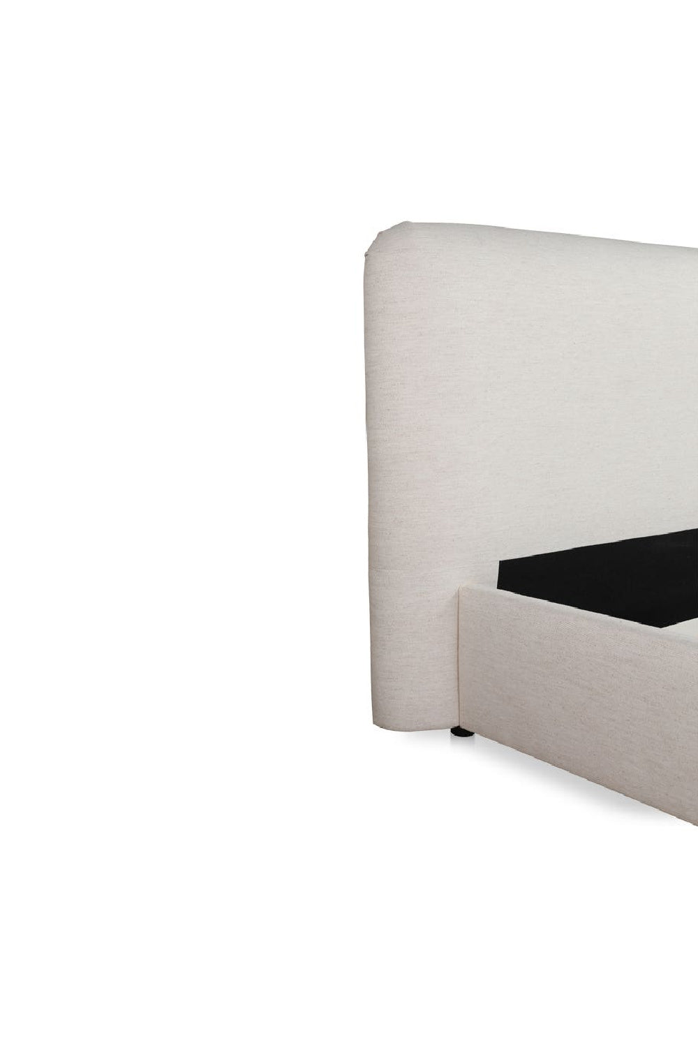 Modern European furniture - White Linen King Bed - www.oroa.com
