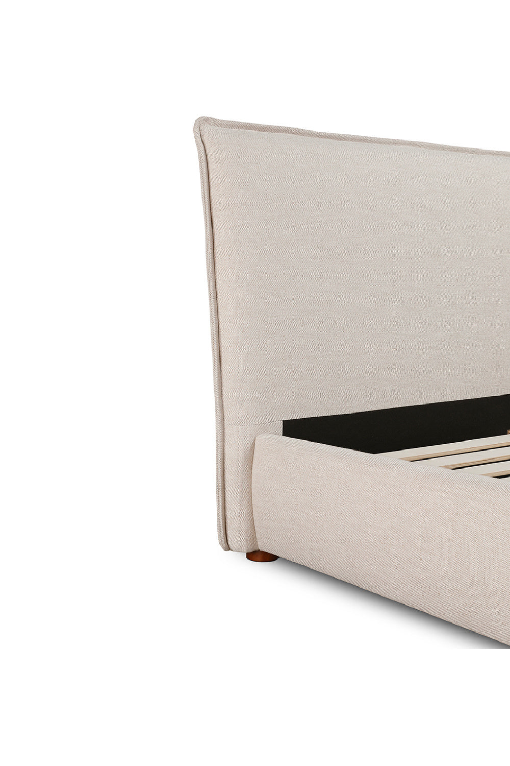 Modern European furniture - Beige Linen Blend Bed - www.oroa.com