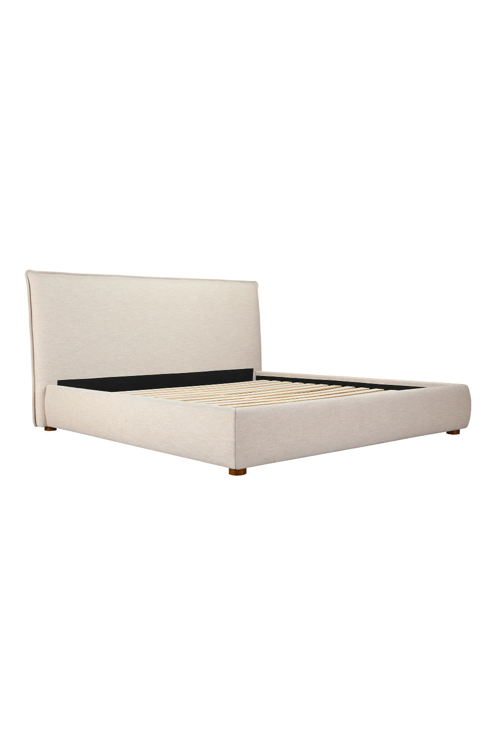 Modern European furniture - Beige Linen Blend Bed - www.oroa.com