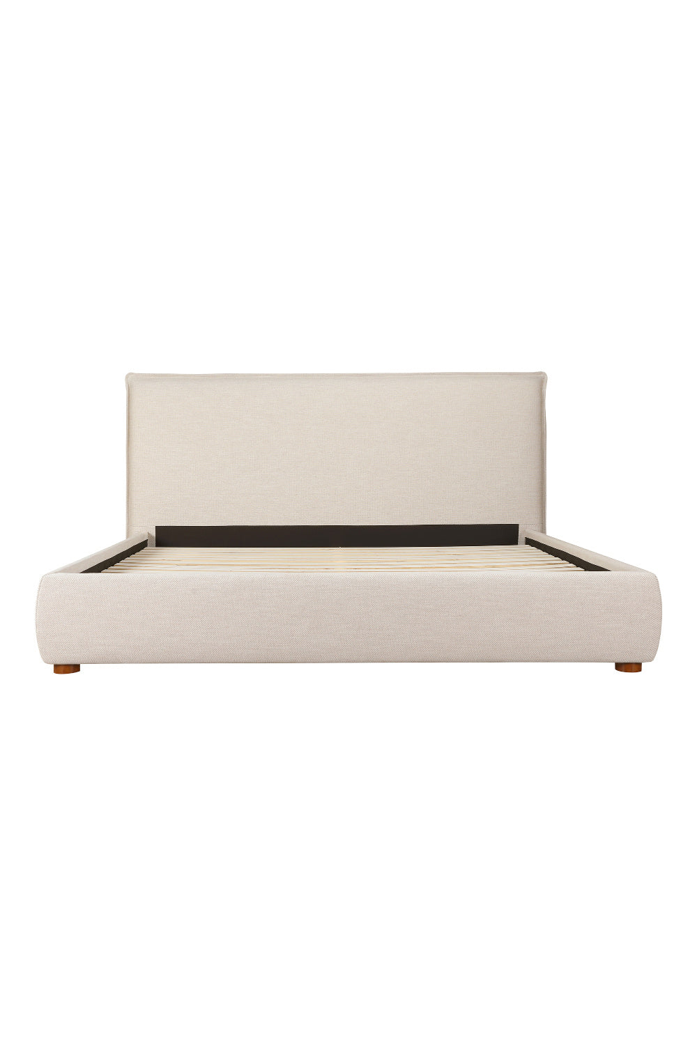 Modern European furniture - Beige Linen Blend Bed - www.oroa.com