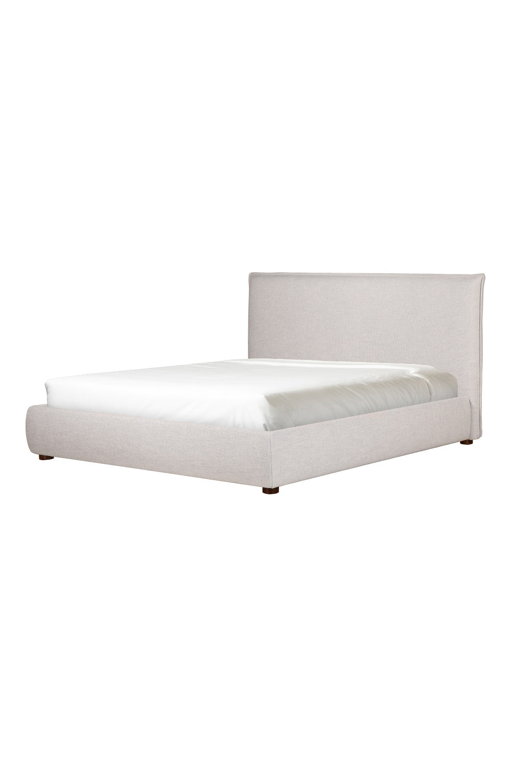 Modern European furniture - Gray Linen Blend Bed - www.oroa.com