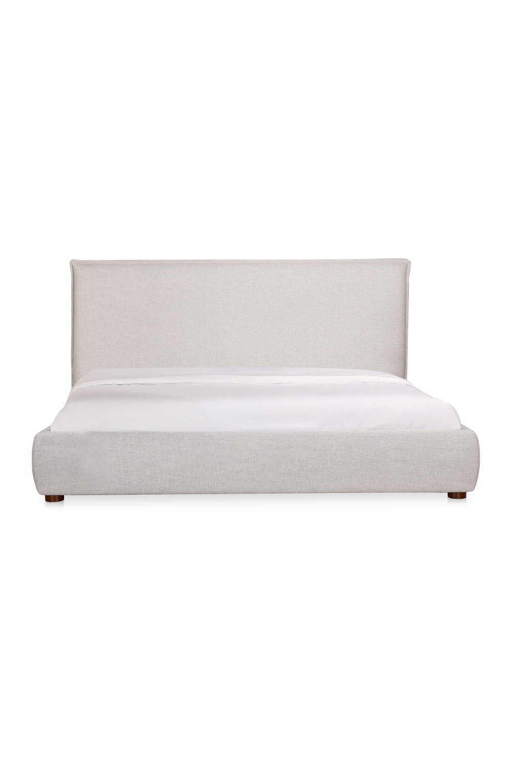 Modern European furniture - Gray Linen Blend Bed - www.oroa.com