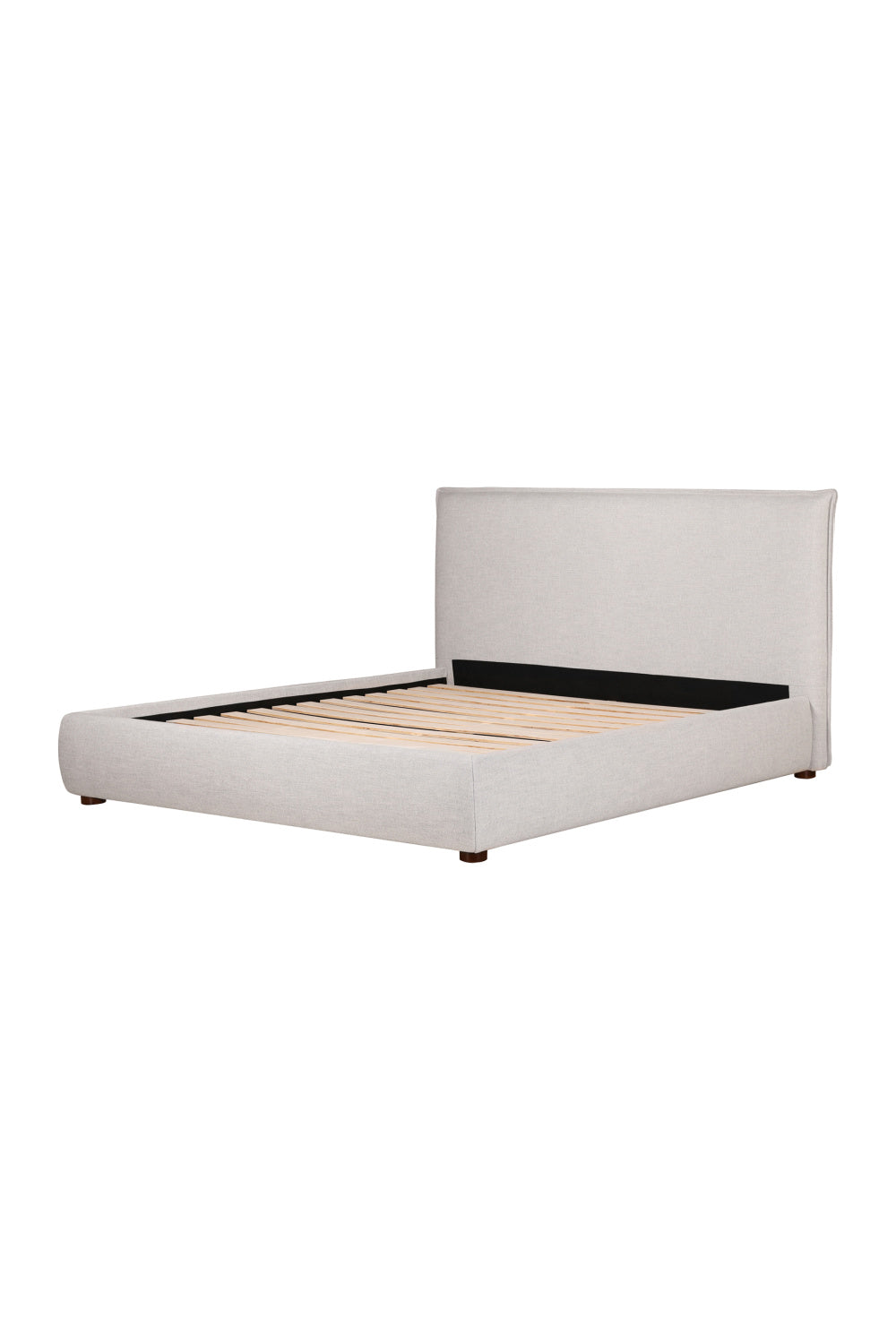 Modern European furniture - Gray Linen Blend Bed - www.oroa.com