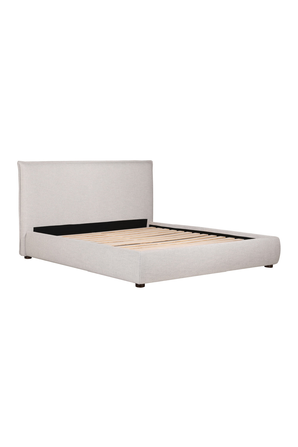 Modern European furniture - Gray Linen Blend Bed - www.oroa.com