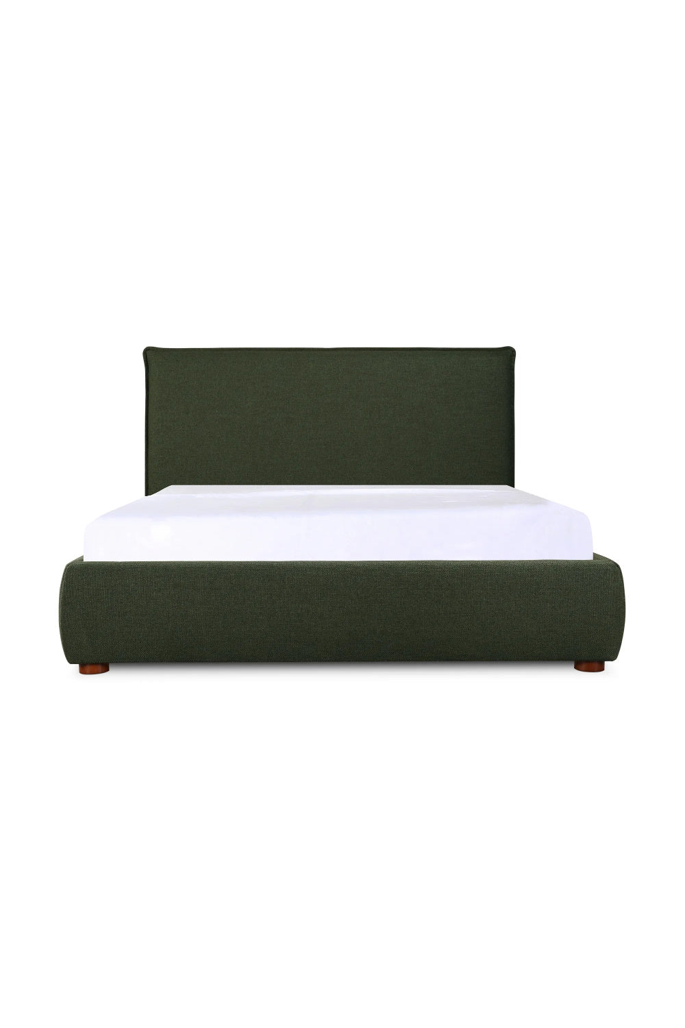 Modern European furniture - Green Linen Blend King Bed - www.oroa.com