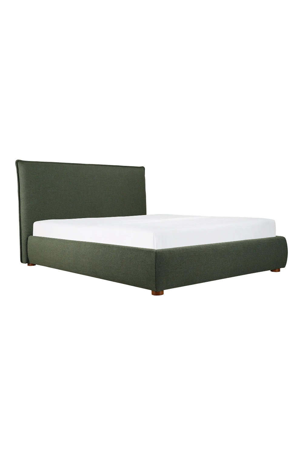 Modern European furniture - Green Linen Blend King Bed - www.oroa.com