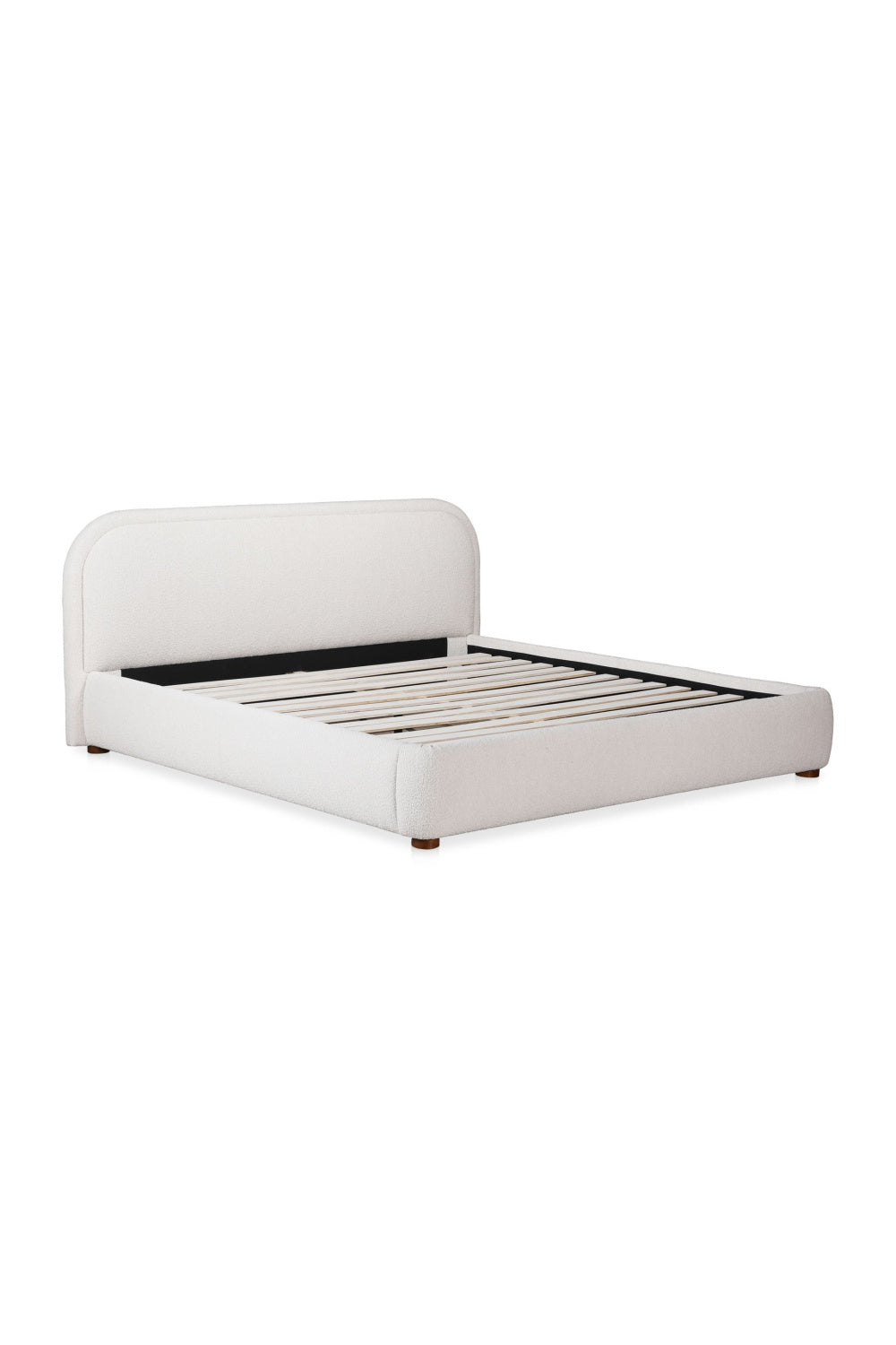 Modern European furniture - Beige Velvet Queen Bed - www.oroa.com