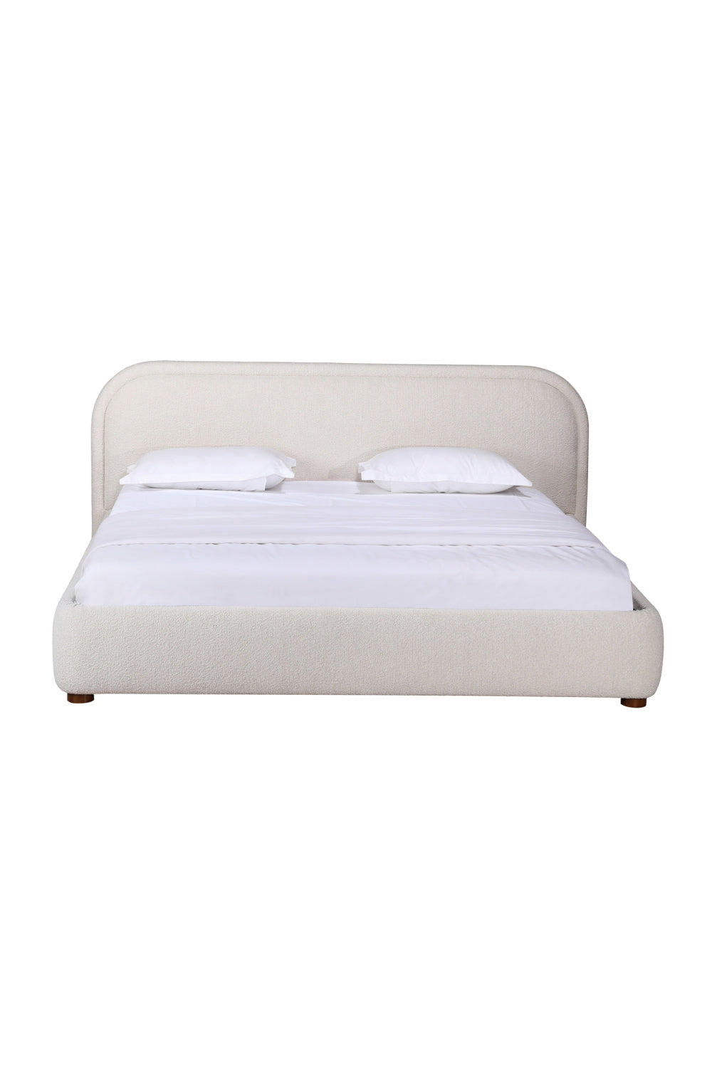Modern European furniture - Cream Velvet King Bed - www.oroa.com