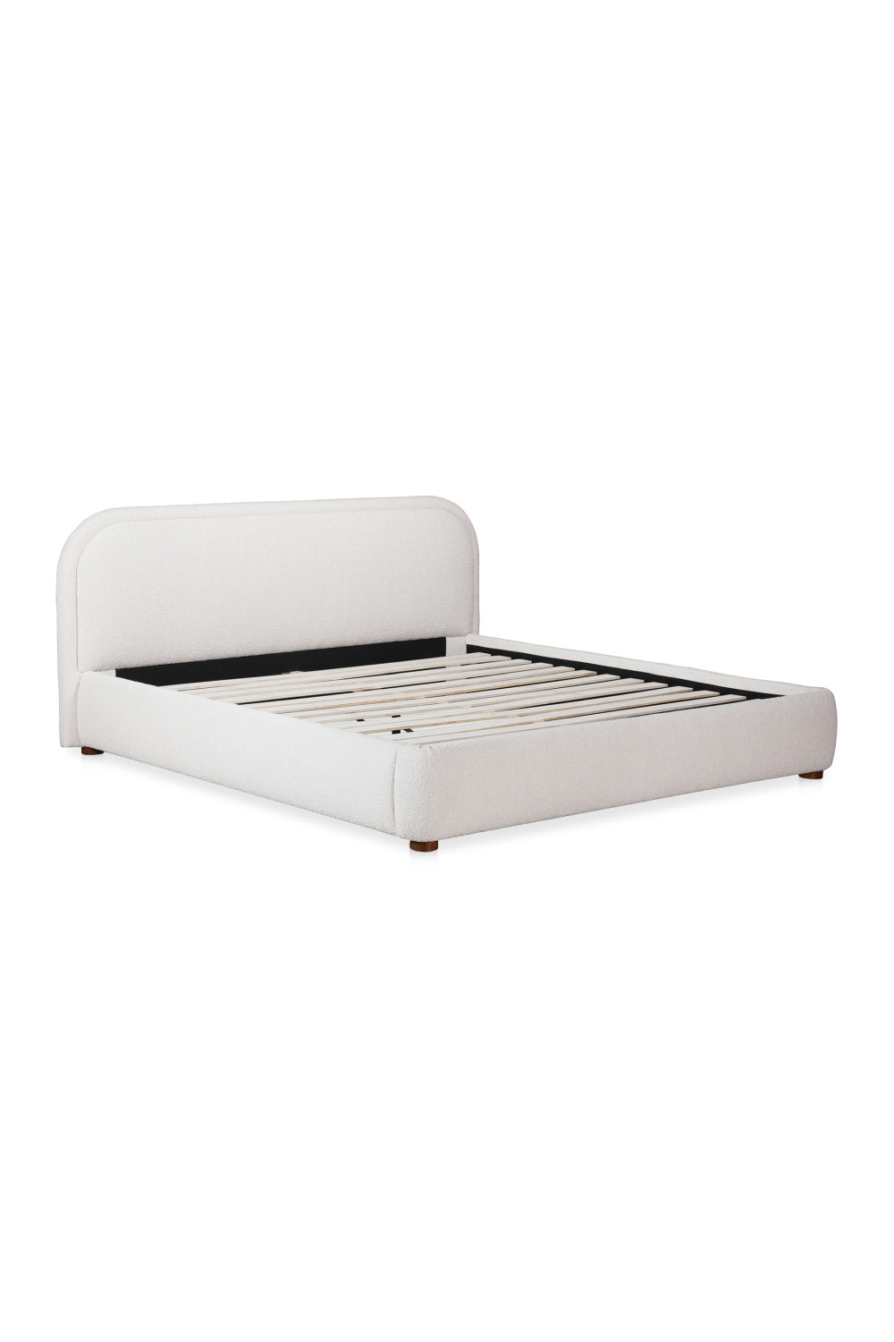 Modern European furniture - Cream Velvet King Bed - www.oroa.com