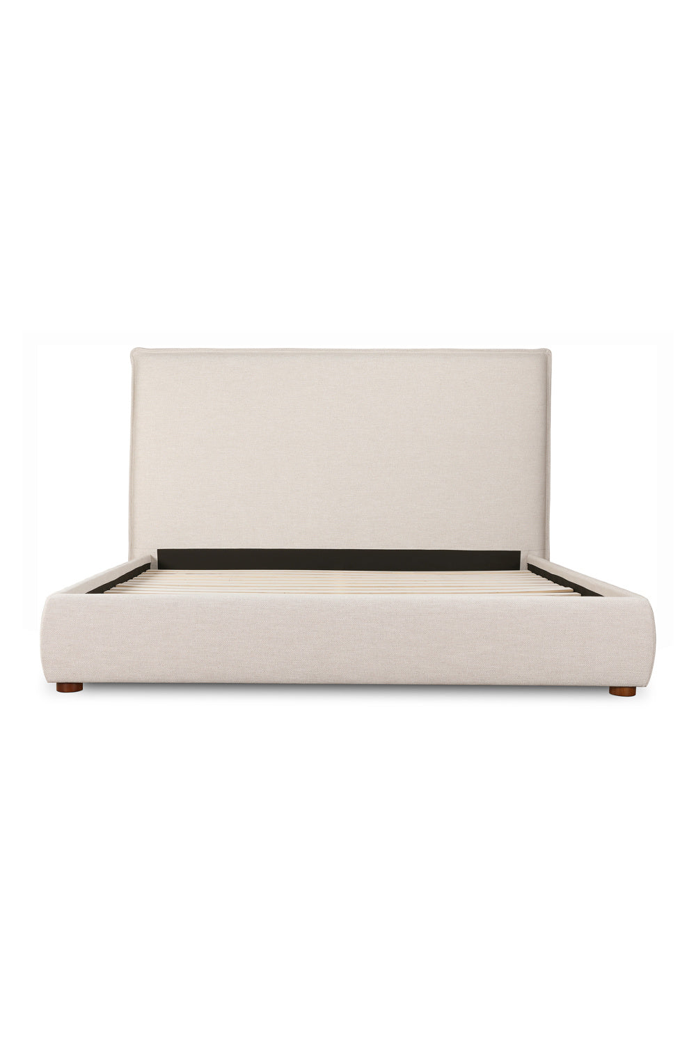 Modern European furniture - Beige Linen Blend Bed - www.oroa.com