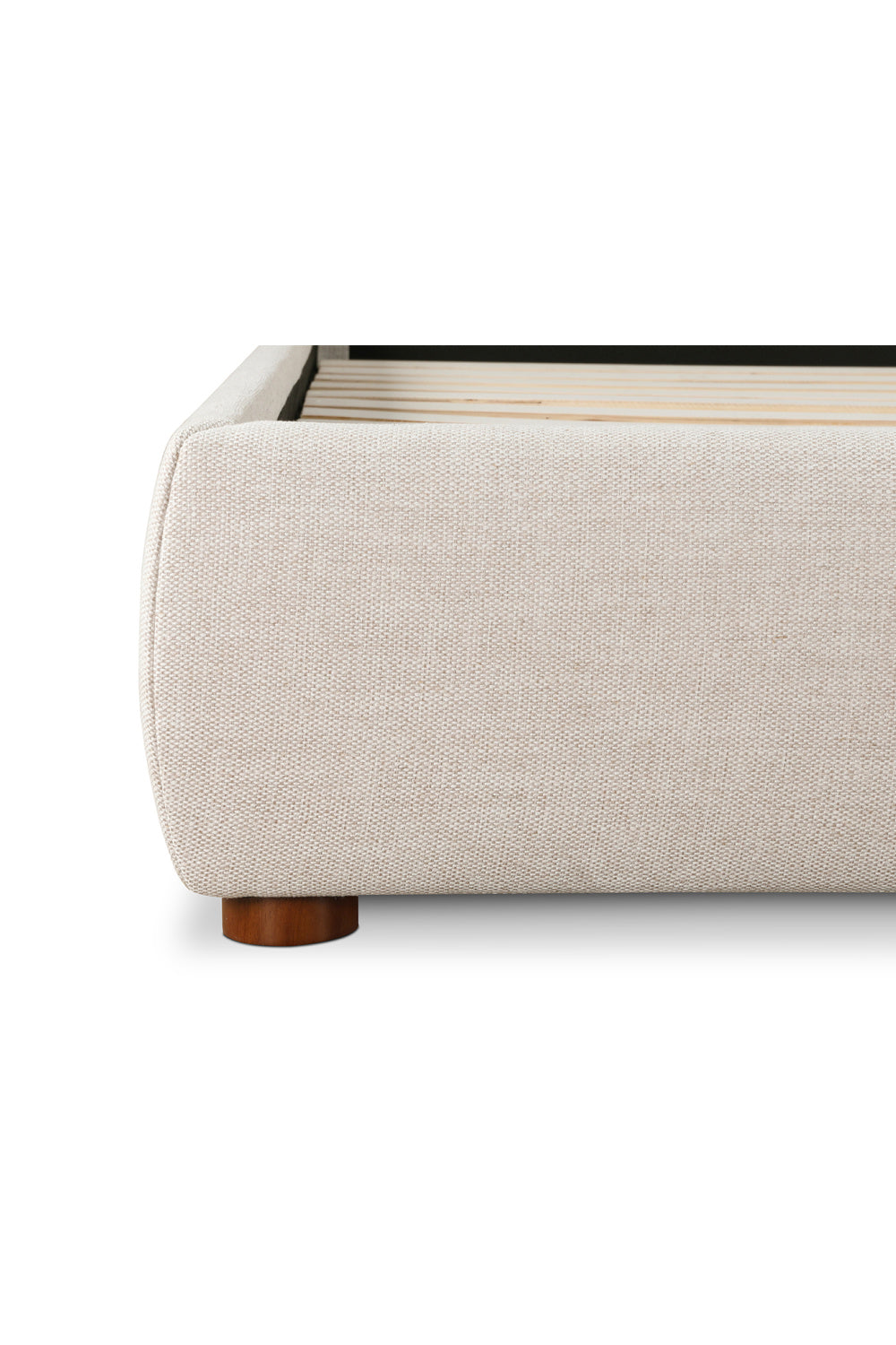 Modern European furniture - Beige Linen Blend Bed - www.oroa.com
