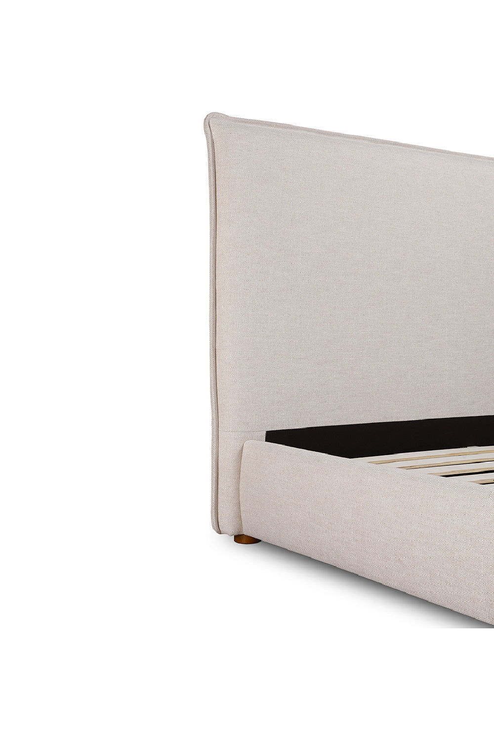 Modern European furniture - Beige Linen Blend Bed - www.oroa.com