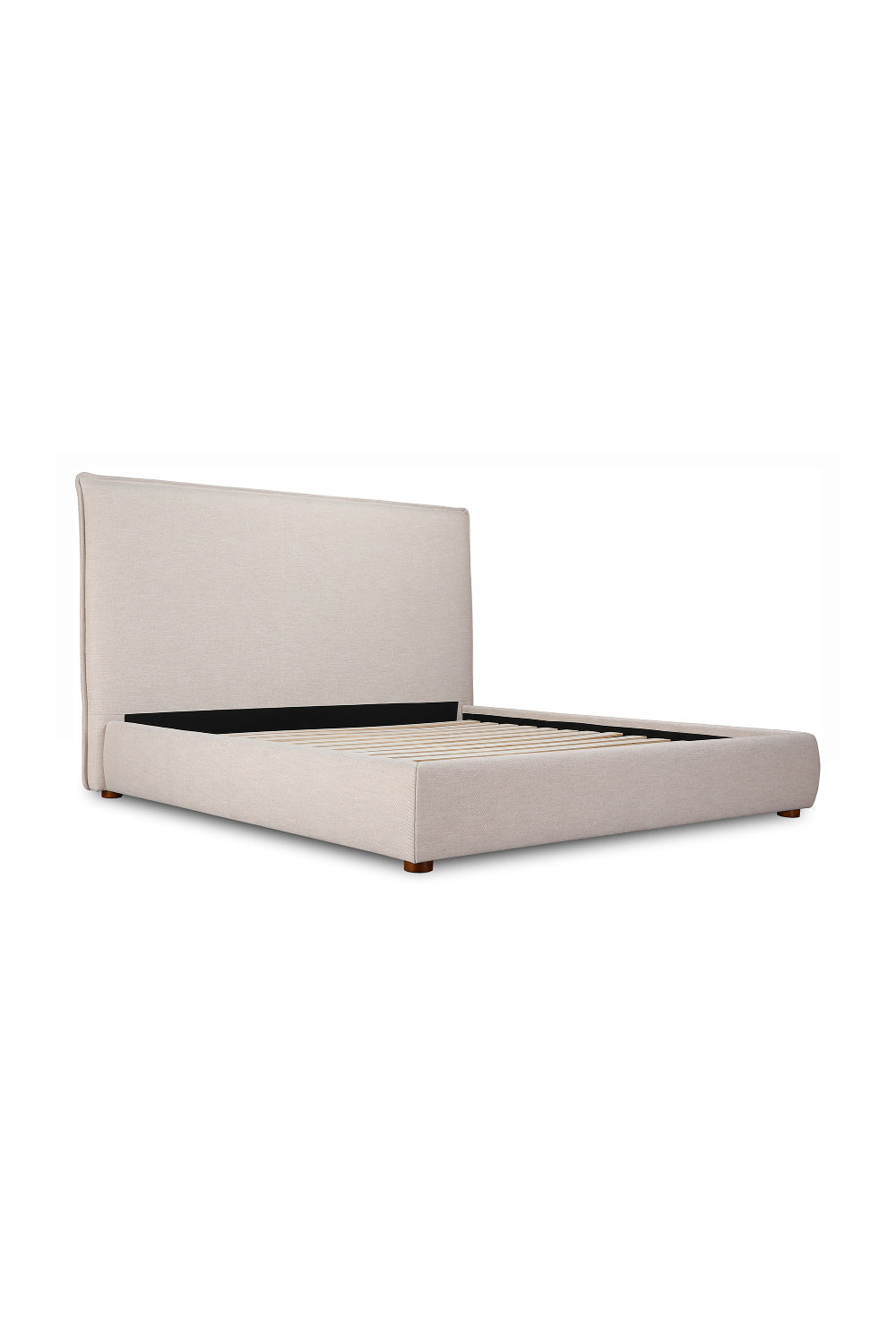 Modern European furniture - Beige Linen Blend Bed - www.oroa.com