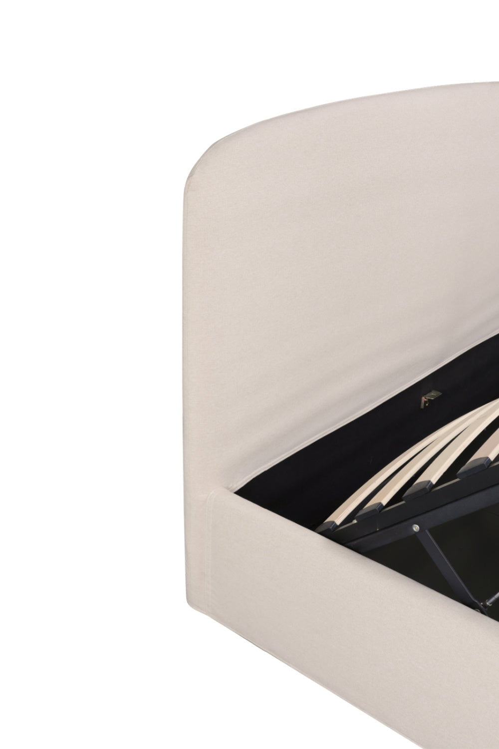 Modern European furniture - Cream Storage Bed - www.oroa.com