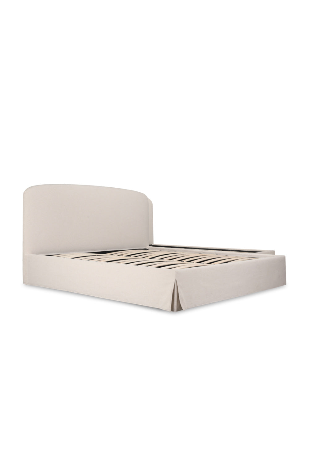 Modern European furniture - Cream Storage Bed - www.oroa.com