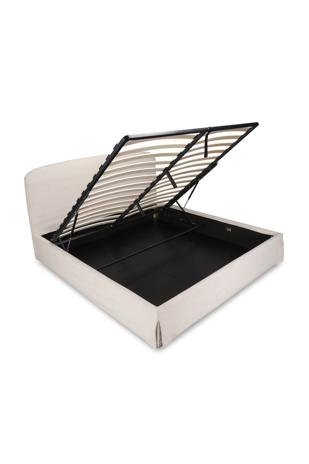 Modern European furniture - Cream Storage Bed - www.oroa.com