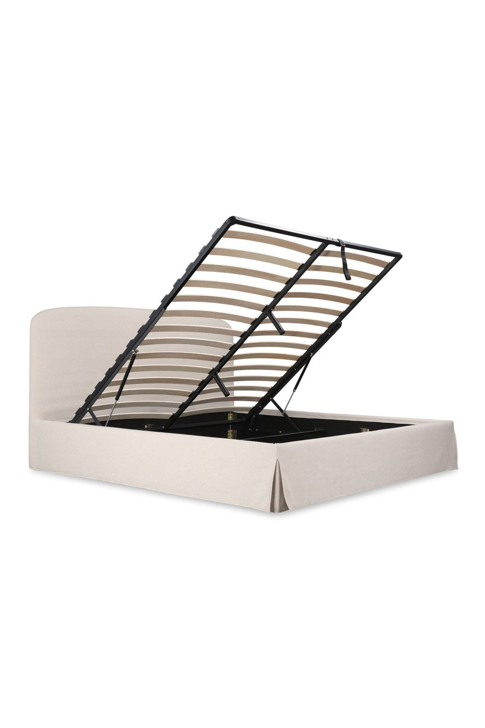 Modern European furniture - Cream Storage Bed - www.oroa.com