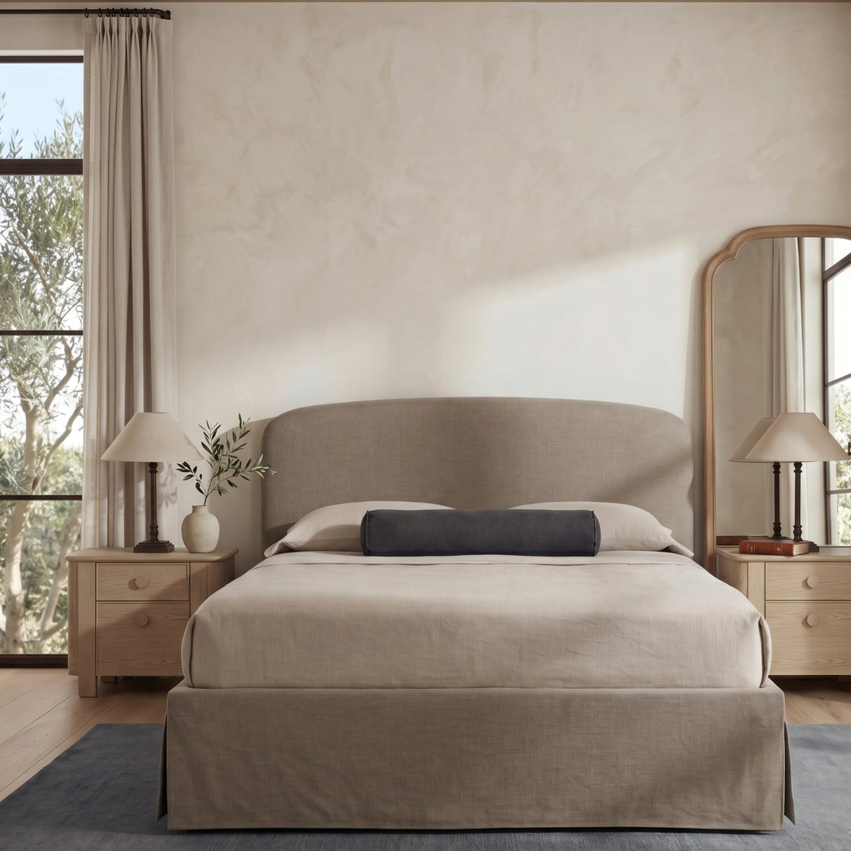 Modern or European furniture - Slipcover Storage King Bed - www.oroa.com