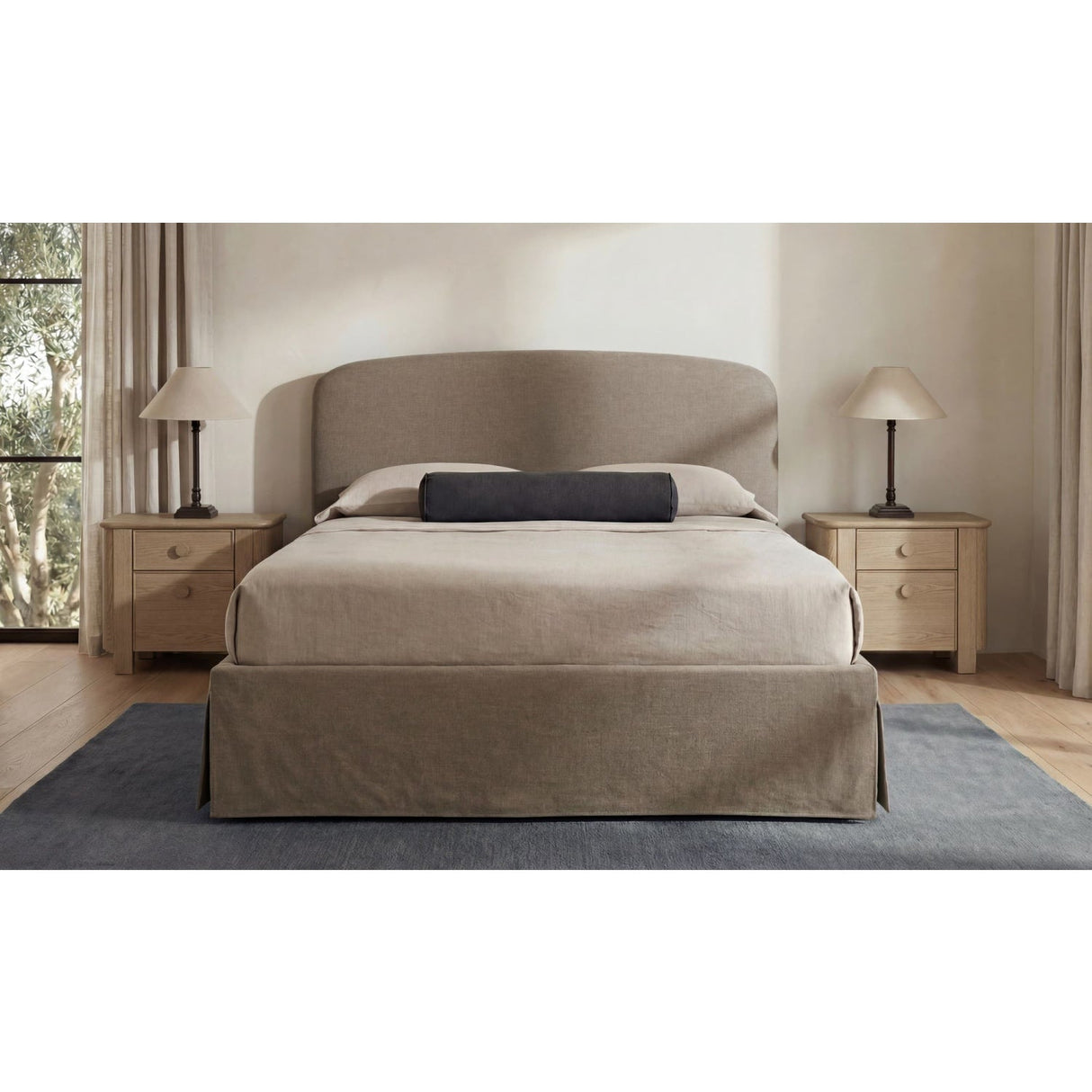 Modern or European furniture - Slipcover Storage King Bed - www.oroa.com